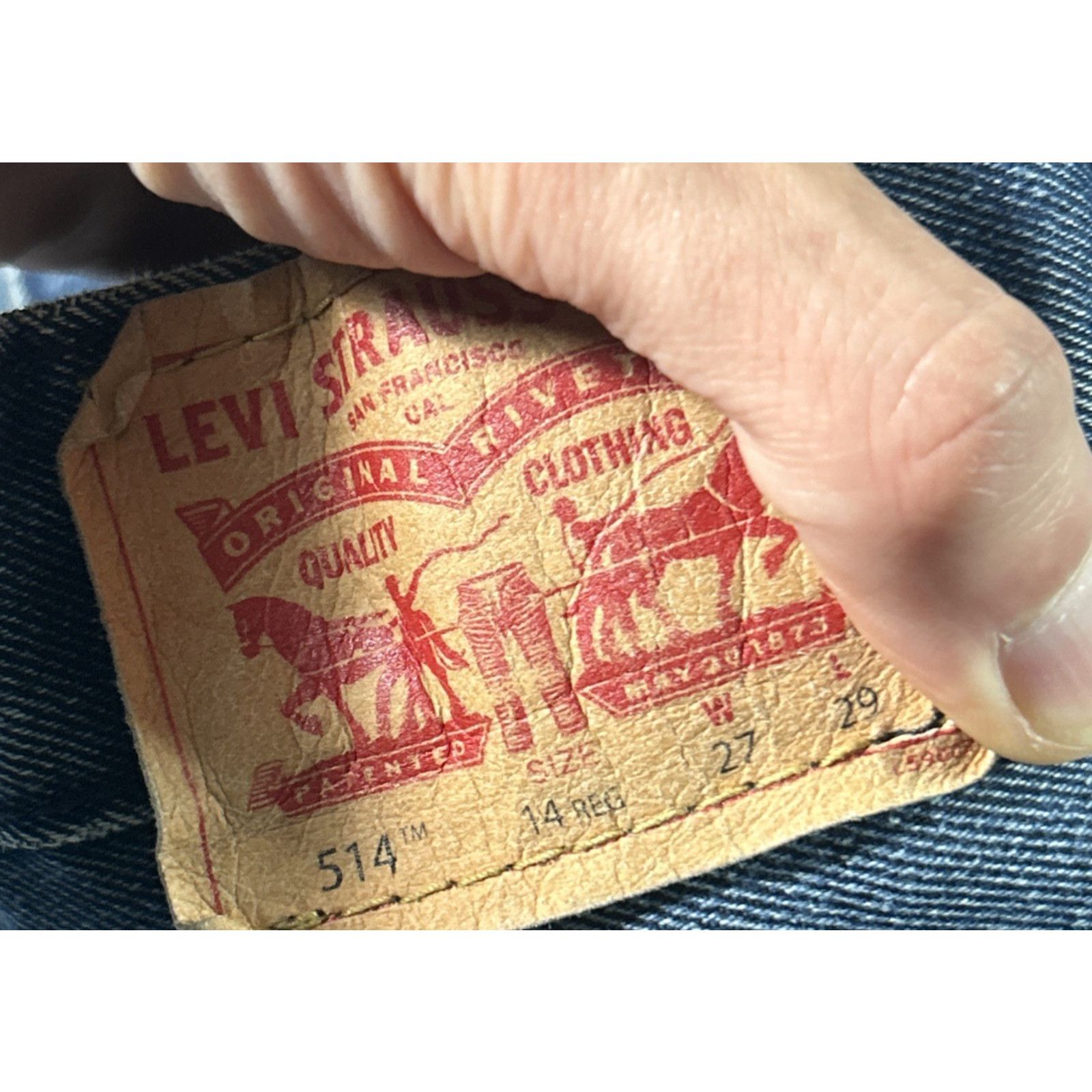 Levi's Levis 514 Straight Jeans Youth Teen 14 27x27 Hamilton Skinny Size 36" / US 14 / IT 50 - 9 Thumbnail