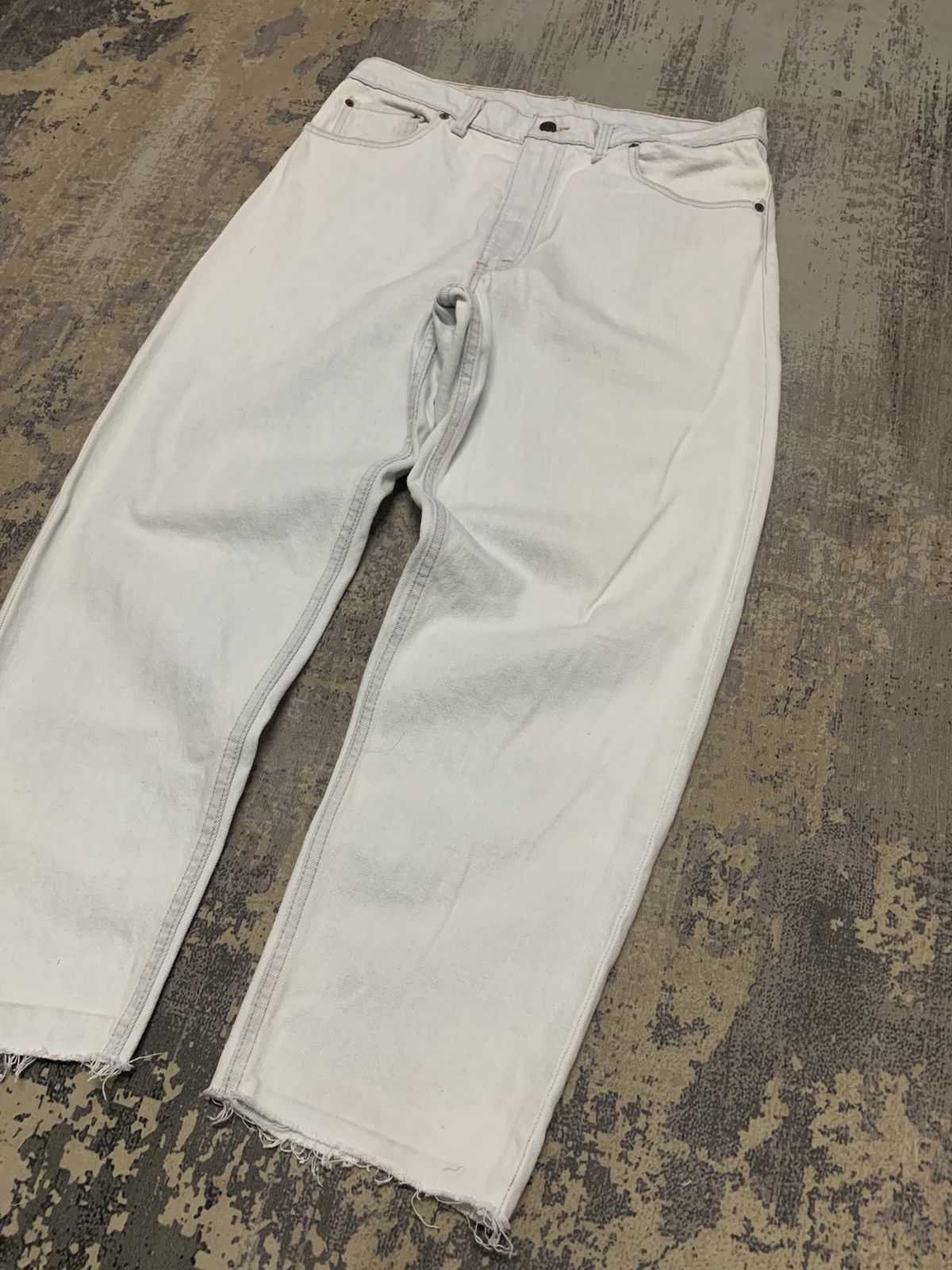 Levi's VTG 90s Levi's 550 Relaxed Fit Tapered Leg Jeans Made In USA Size US 35 - 5 Thumbnail