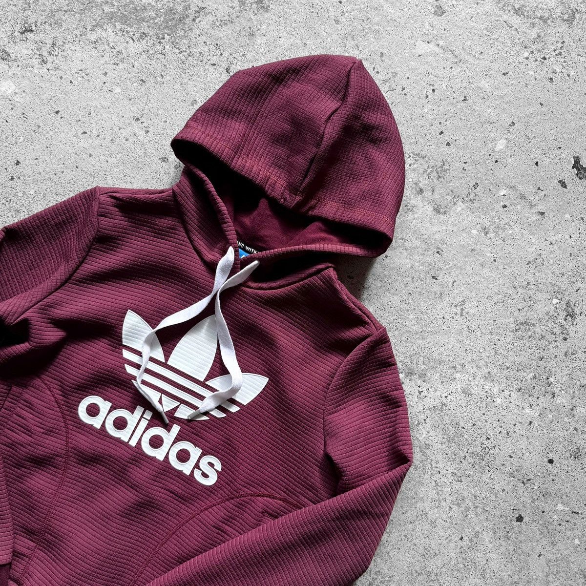 Adidas Adidas Originals Womens Burgundy Trefoil Hoodie Pullover Size S / US 4 / IT 40 - 5 Thumbnail