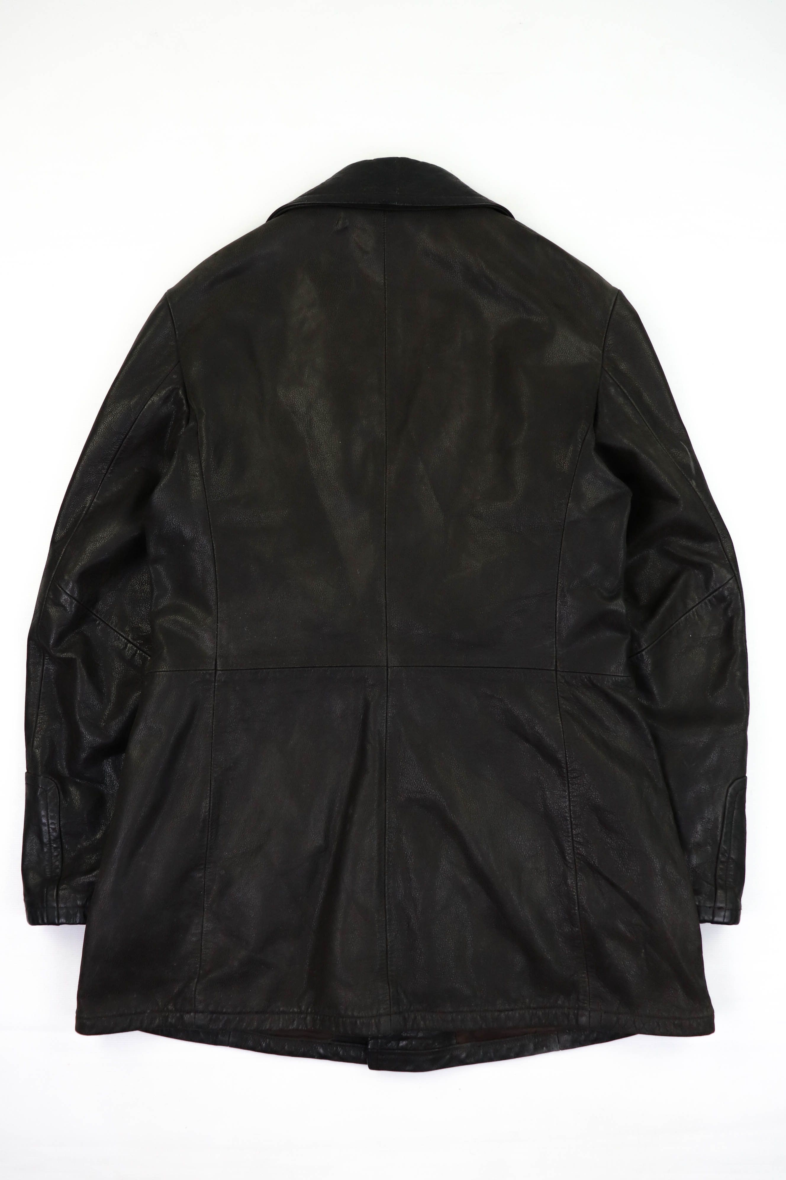 Genuine Leather 2nd Skin by inde Dark Brown Heavy Leather Coat Jacket Size US M / EU 48-50 / 2 - 2 Thumbnail