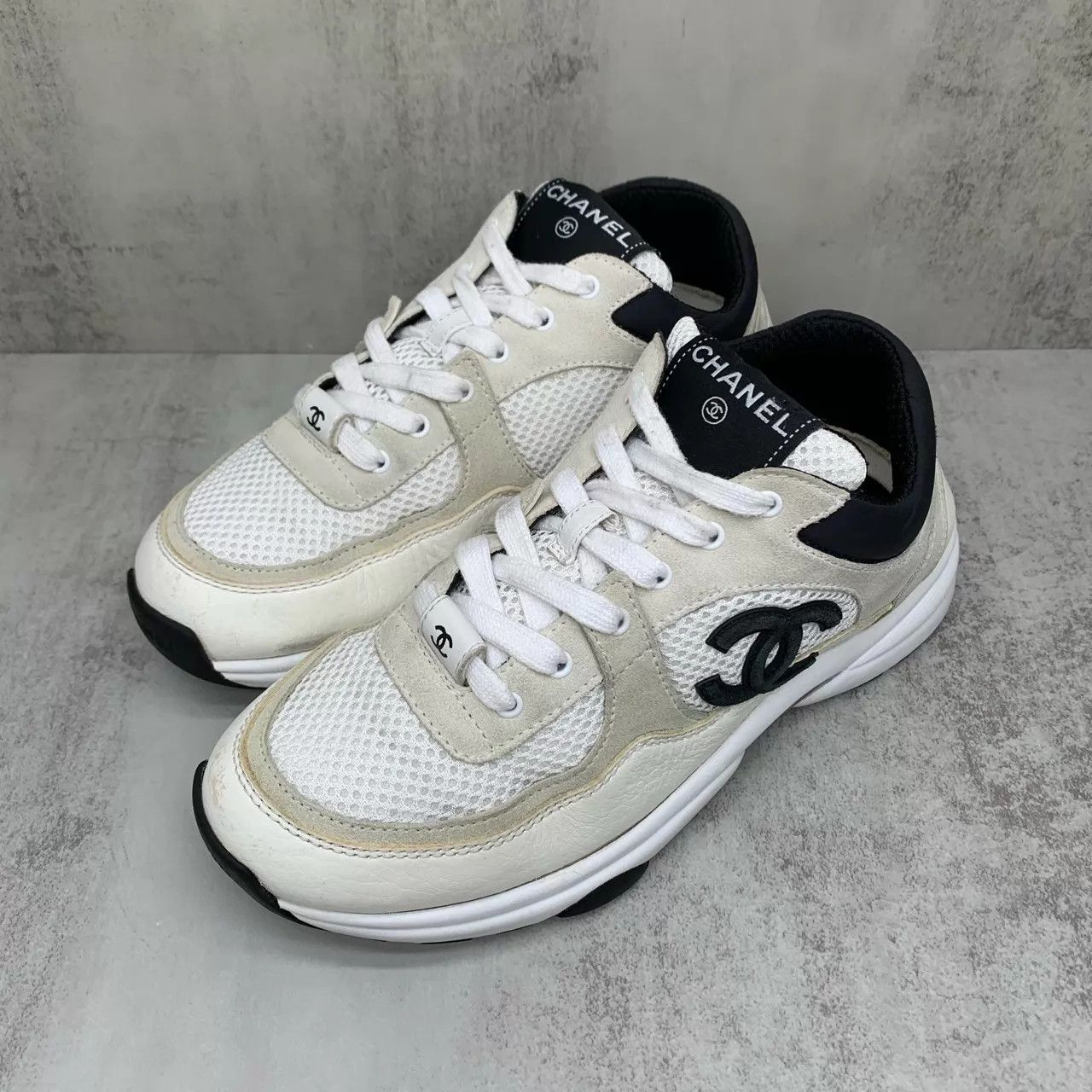 Chanel Chanel CC Sneakers 37 95 New Size US 6.5 / IT 36.5 - 1 Thumbnail