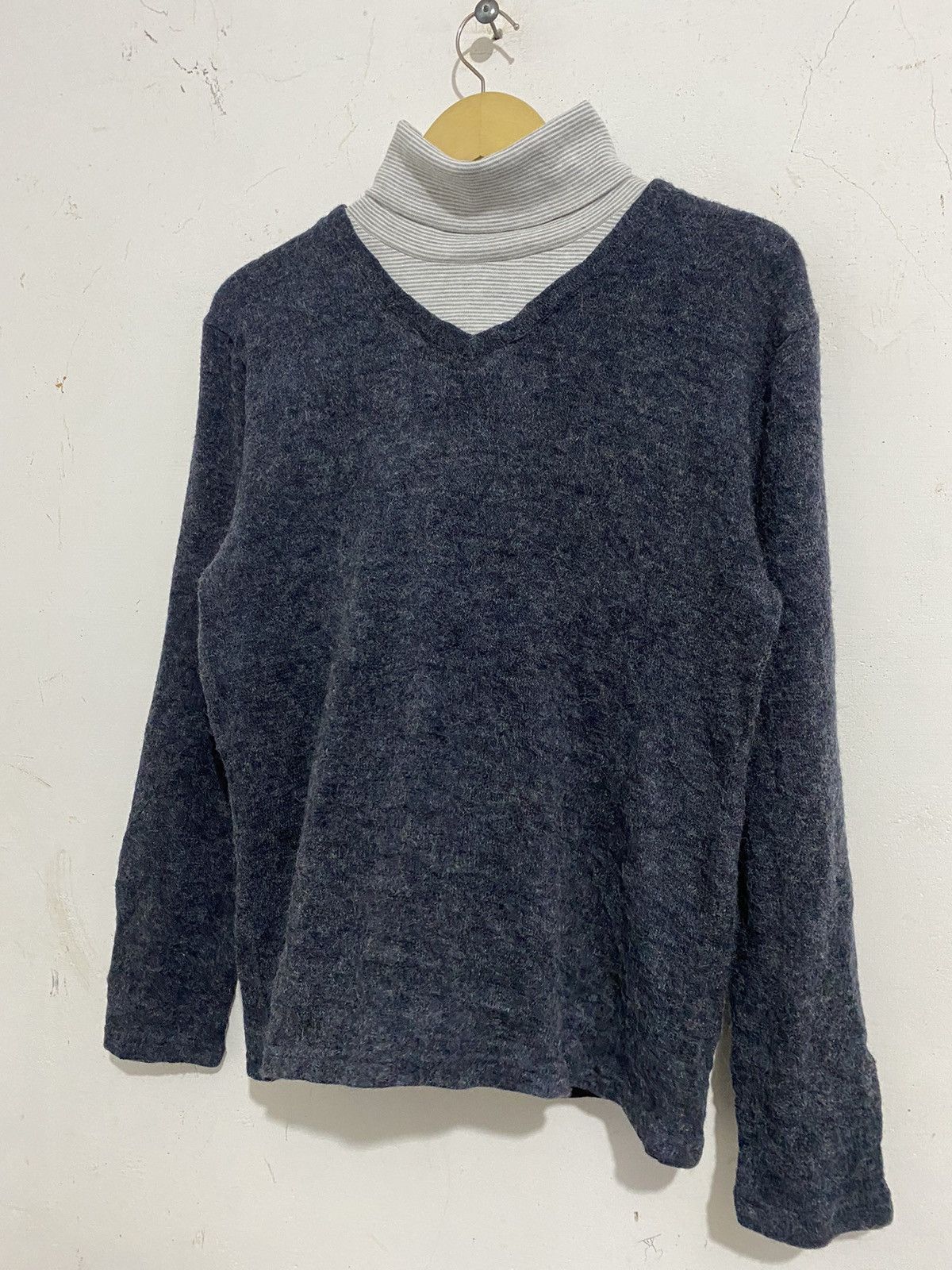 Issey Miyake 💸BINDINGOFFER💸 Plusone Knitted Turtleneck Kmrii Lgb Styled Size US M / EU 48-50 / 2 - 2 Thumbnail