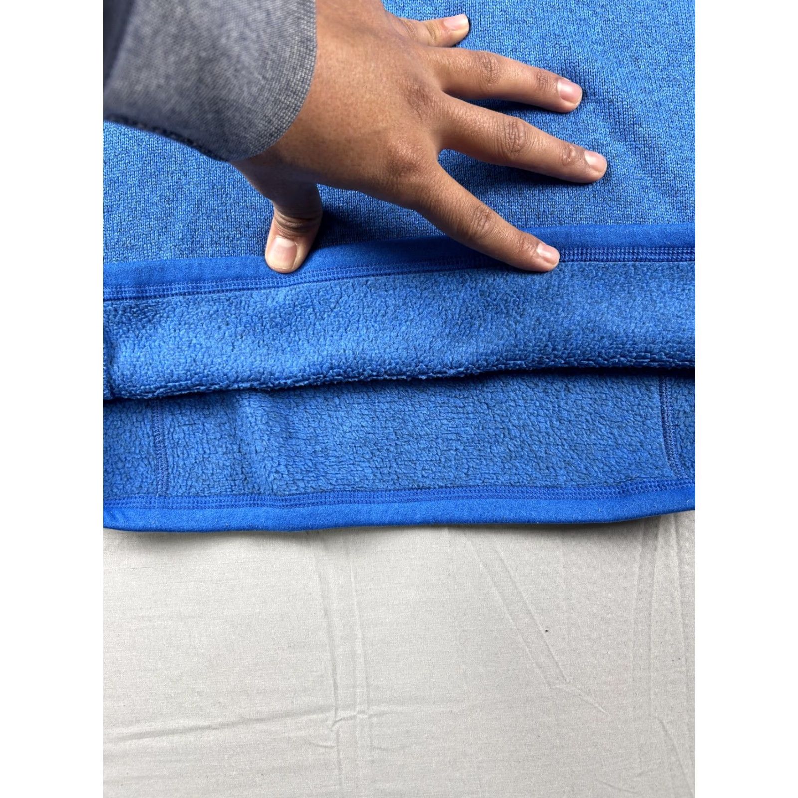 Patagonia Patagonia Womens Small Blue Quarter Zip Fleece Pullover Mock Neck Sweater Size S / US 4 / IT 40 - 7 Thumbnail