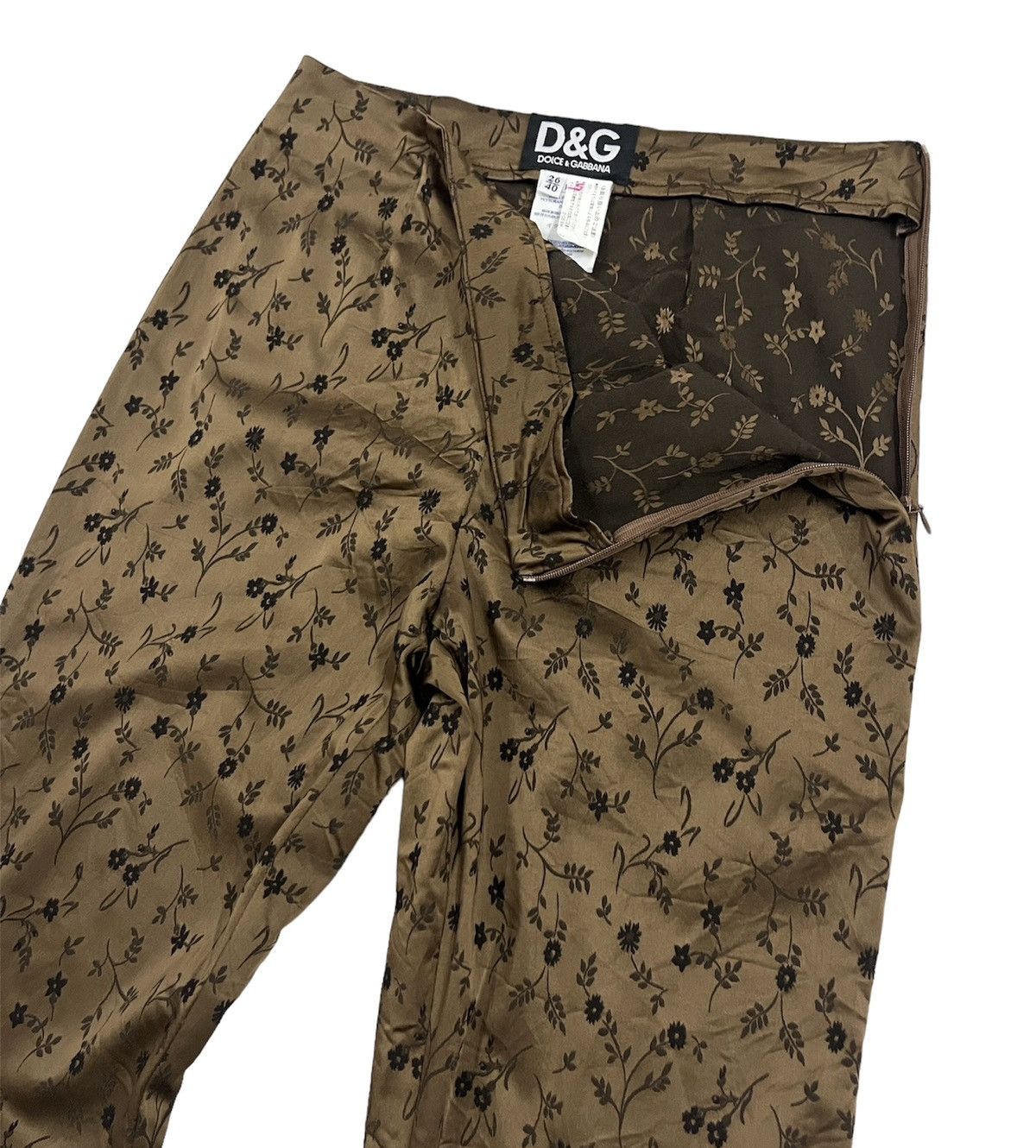 Dolce & Gabbana Dolce & Gabbana Floral Jacquared Pants Size 27" / US 4 / IT 40 - 4 Thumbnail