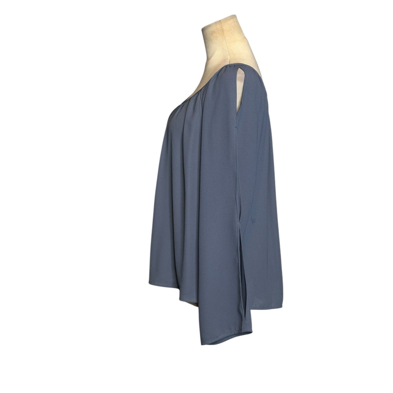 Forever 21 Forever 21 blue long sleeves tunic blouse size Large Size L / US 10 / IT 46 - 6 Thumbnail