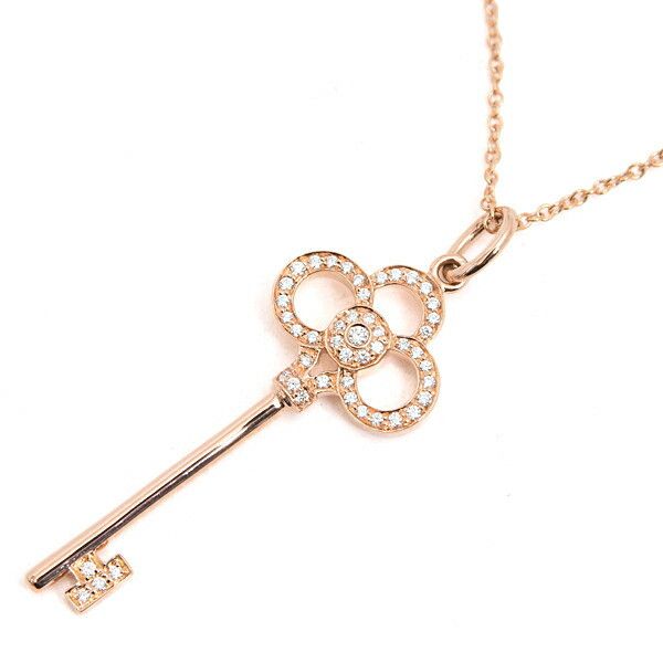Tiffany & Co Tiffany Crown Key 750PG Necklace Leather Necklace