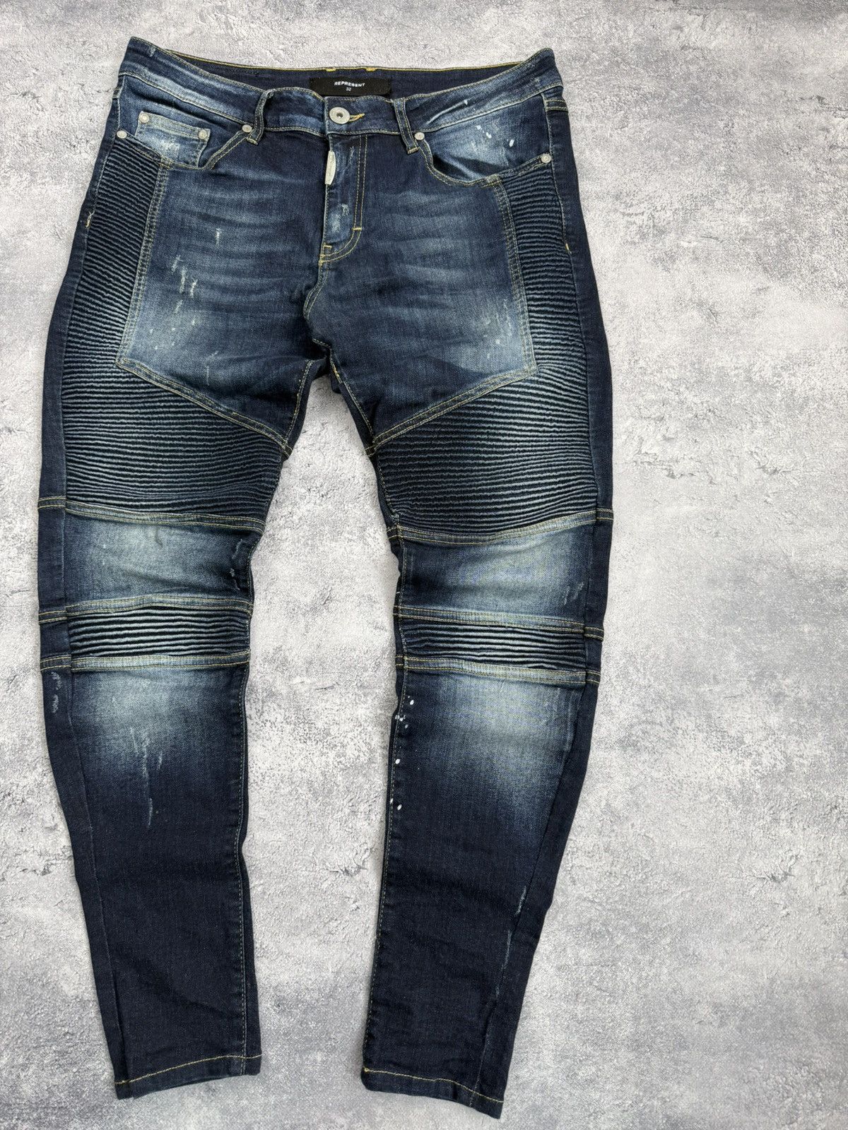 Represent Clo. Represent Biker Jeans Denim Pants Size US 32 / EU 48 - 6 Thumbnail