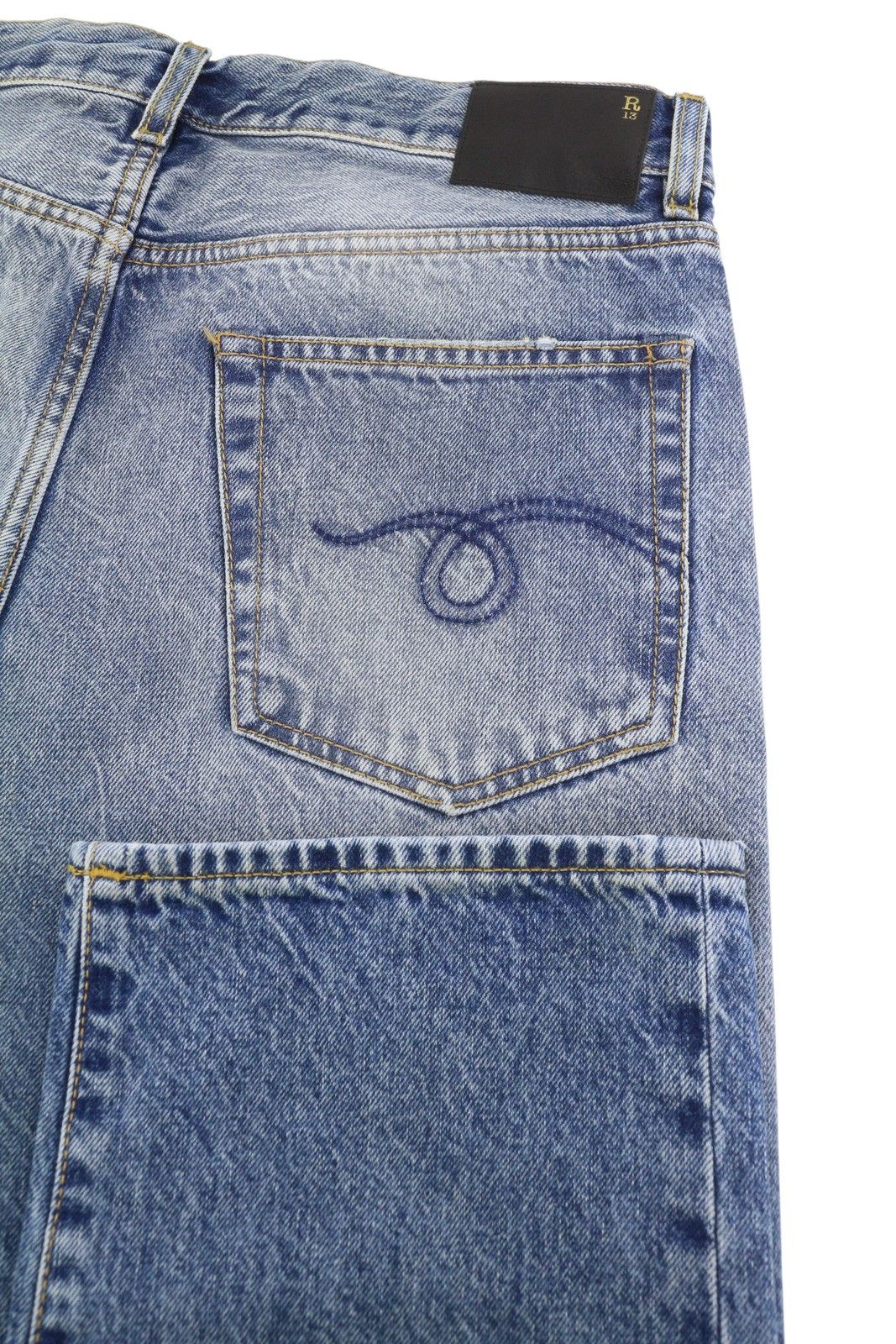 R13 BOYFRIEND 28 Jasper Washed Blue RRP699 87194 Size 28" / US 6 / IT 42 - 6 Thumbnail