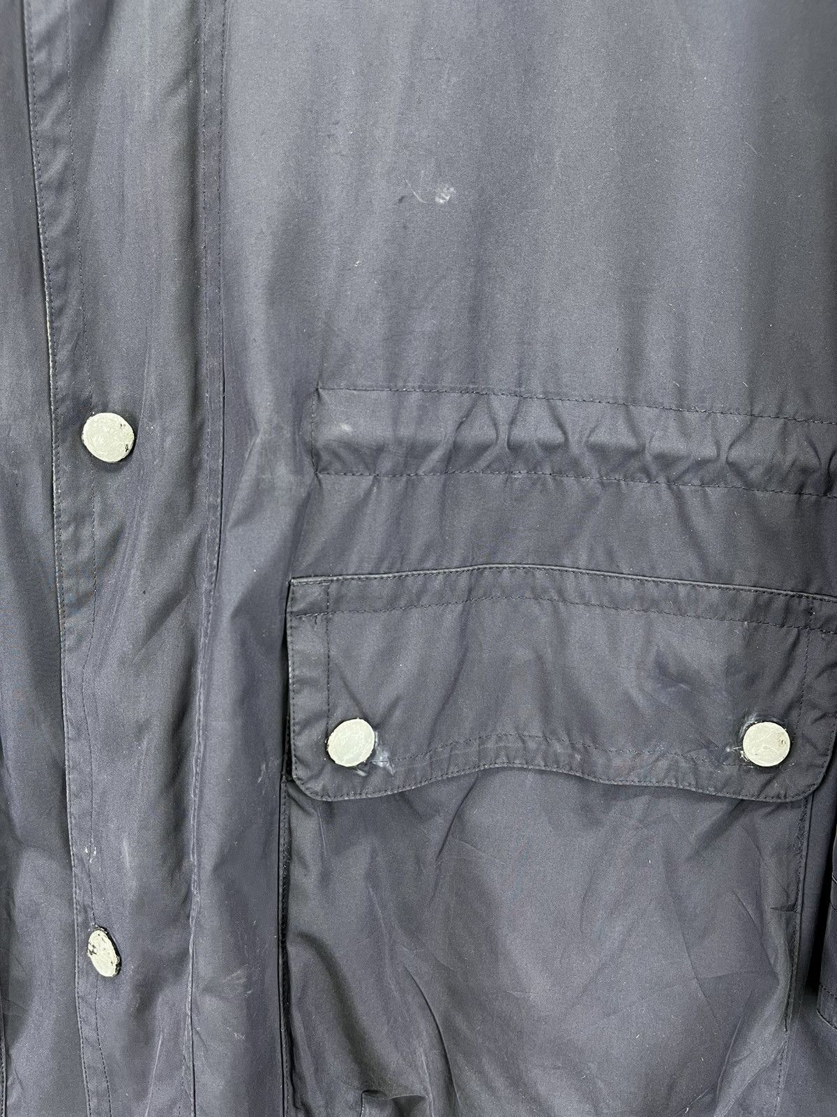 Burberry Vintage 90s Burberry Luxury Rare Zip Up Trashed Jacket Size US M / EU 48-50 / 2 - 19 Thumbnail
