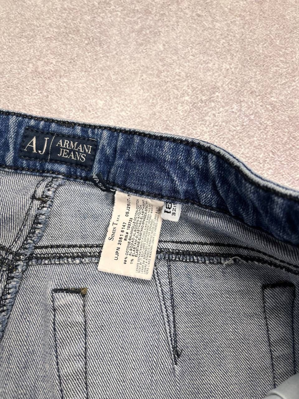 Armani × Vintage Vintage Armani Pocket Logo Baggy Jeans Y2K 31 Size US 31 - 8 Thumbnail
