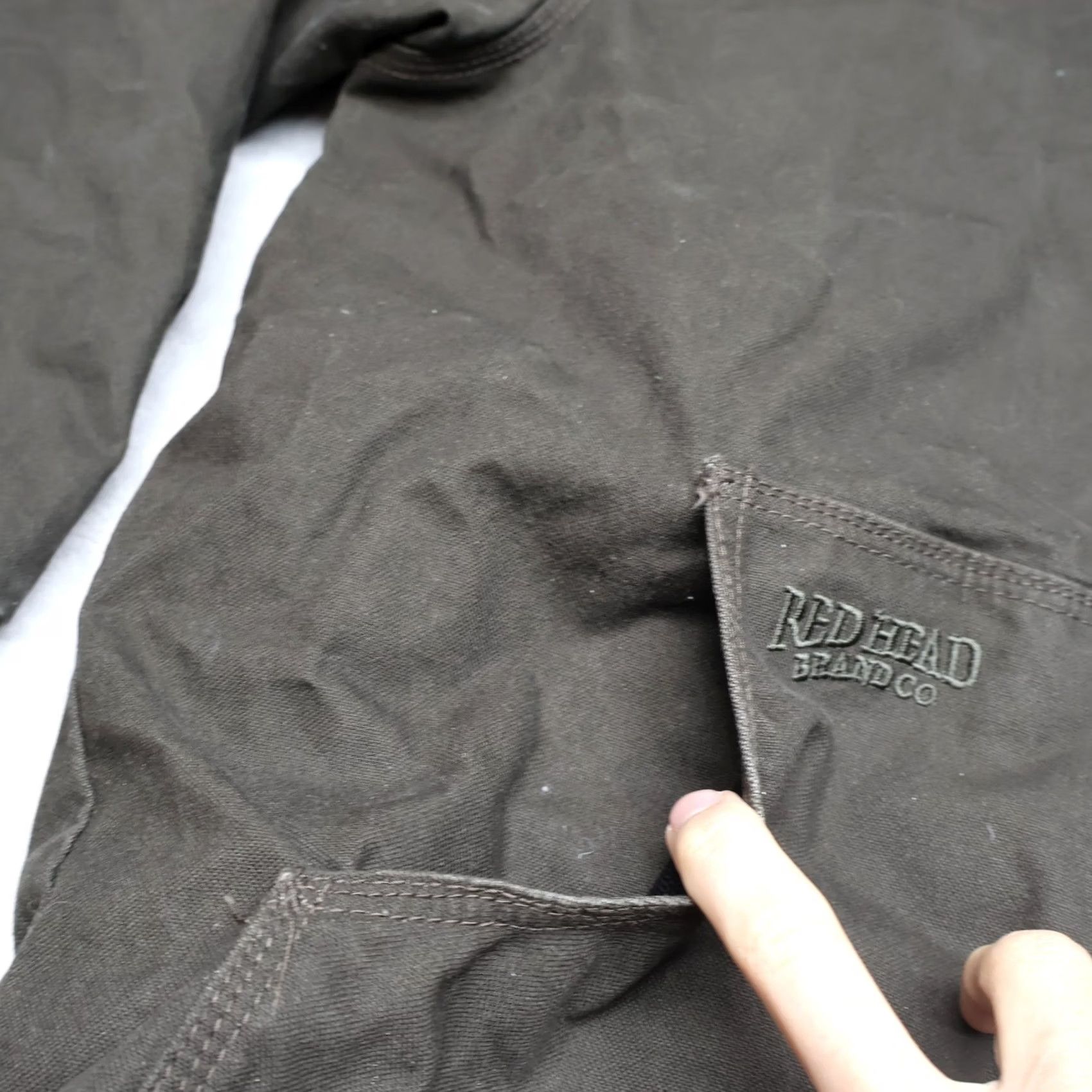 Vintage RedHead Mens Medium Black Canvas Jacket Quilted Lined Hooded Rugged Chore Size US M / EU 48-50 / 2 - 5 Thumbnail
