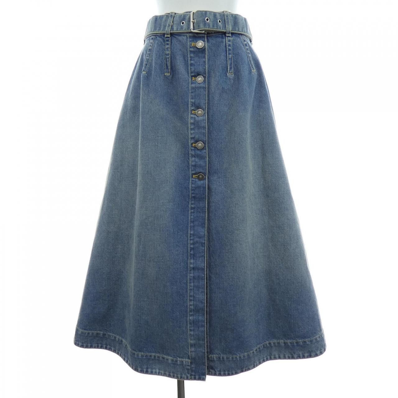 Dior Dior Christian Dior Dior Oblique Flared Midi Skirt Textile Skirts 612J51A3153 DUTY FREE for USA Size ONE SIZE - 1 Thumbnail
