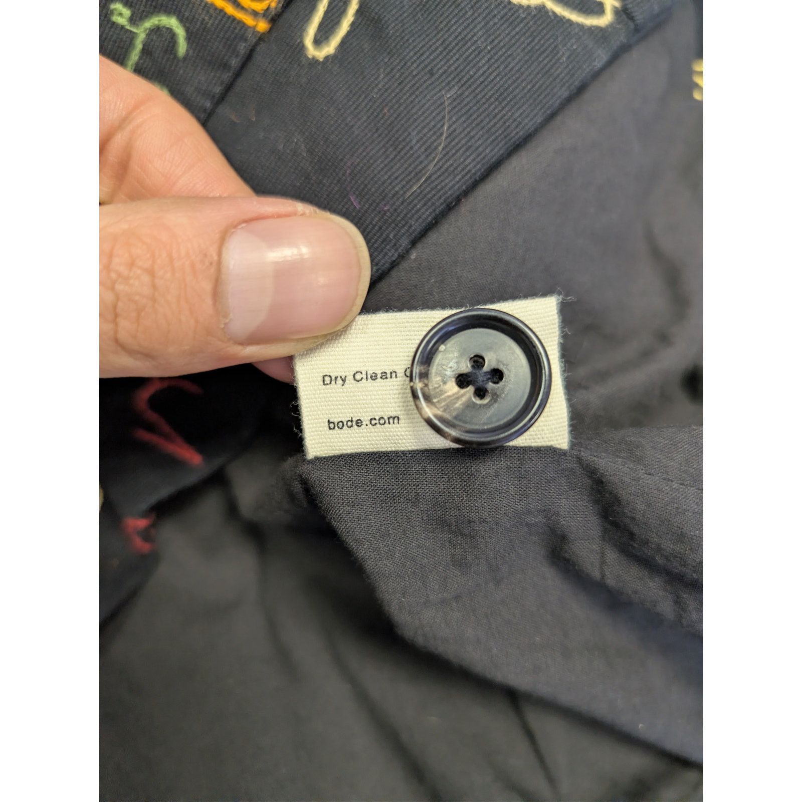 Bode o1rshd1 Signature Scrawl Coat in Black/Multicolor Size US M / EU 48-50 / 2 - 18 Thumbnail