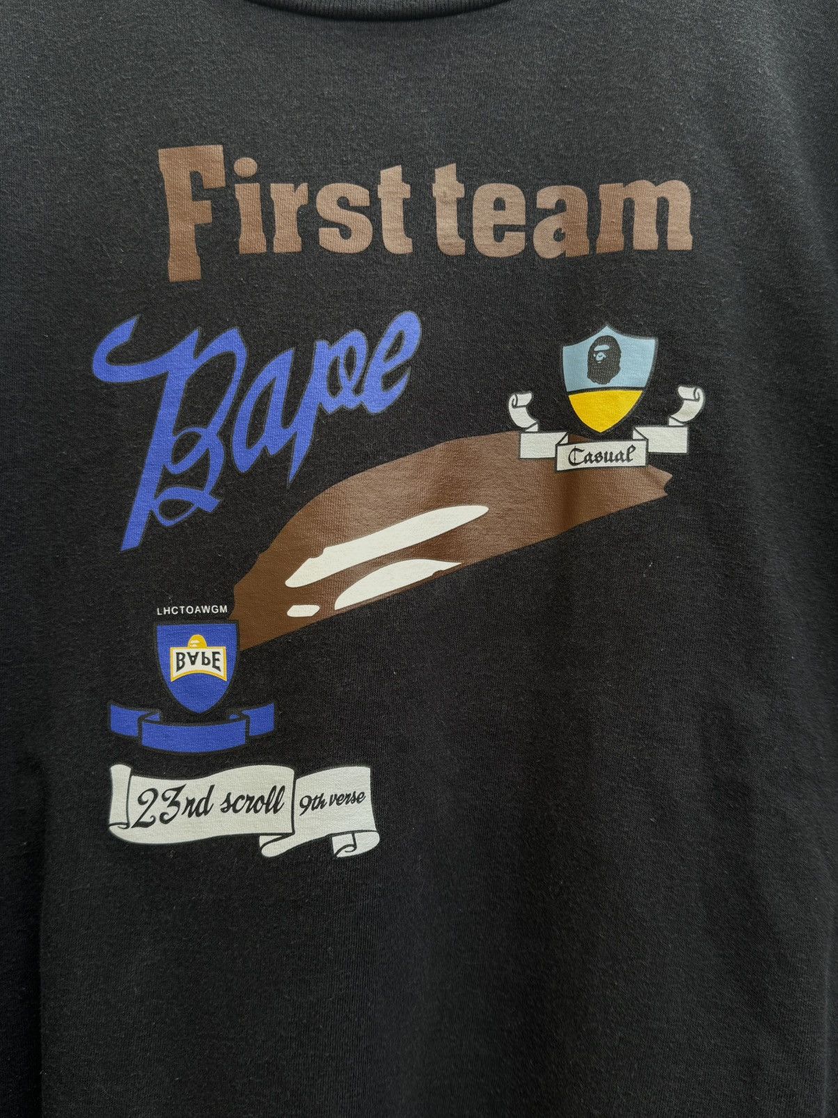 Bape Bape Authentic First Team T-Shirt Size US XL / EU 56 / 4 - 4 Thumbnail
