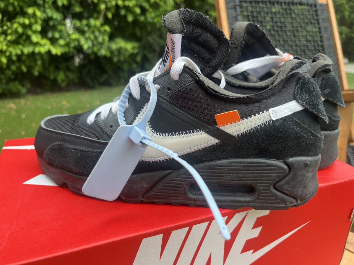 Nike × Off-White Air Max 90 Off White “Black” Size US 8 / EU 41 - 6 Thumbnail
