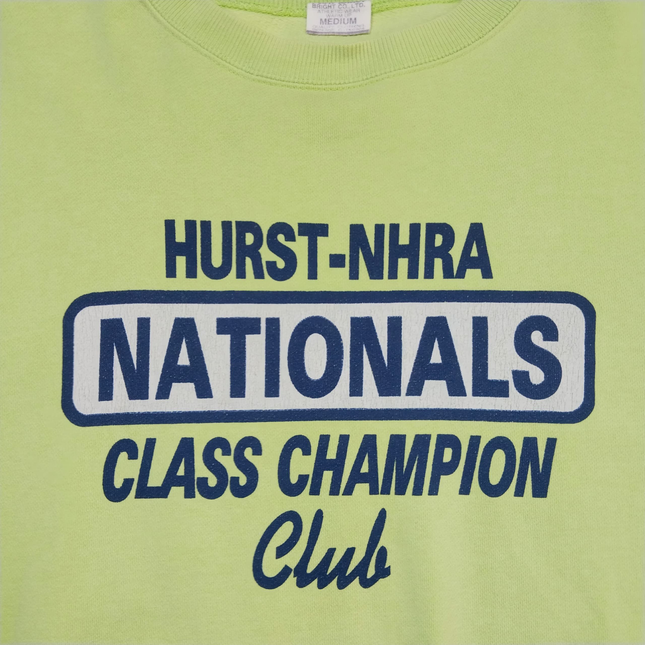 Japanese Brand HURST-NHRA GREEN CREWNECK SWEATSHIRT Size US M / EU 48-50 / 2 - 3 Thumbnail