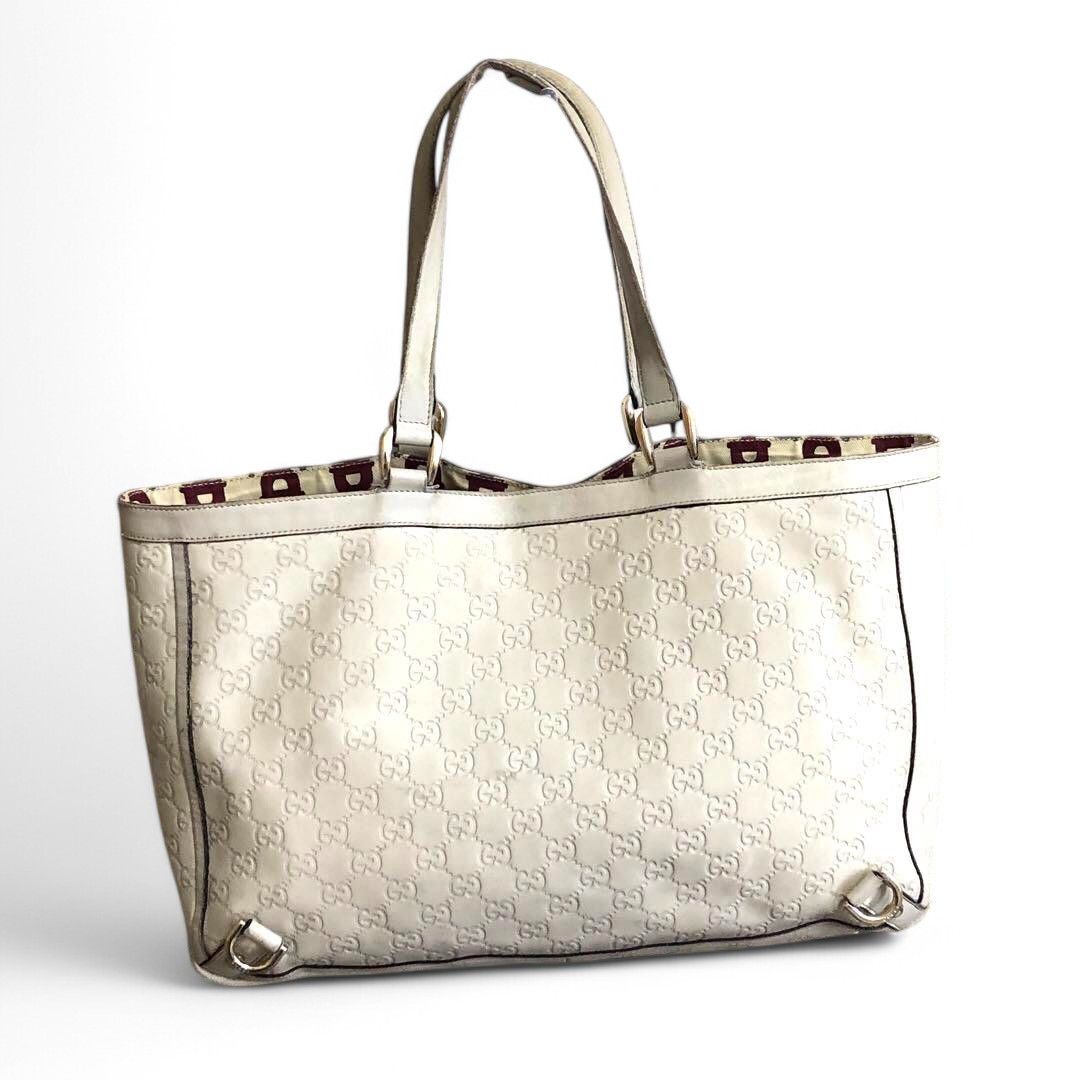 Gucci Gucci - Abbey Leather White Shoulder Bag Handbag Vintage Size ONE SIZE - 2 Thumbnail