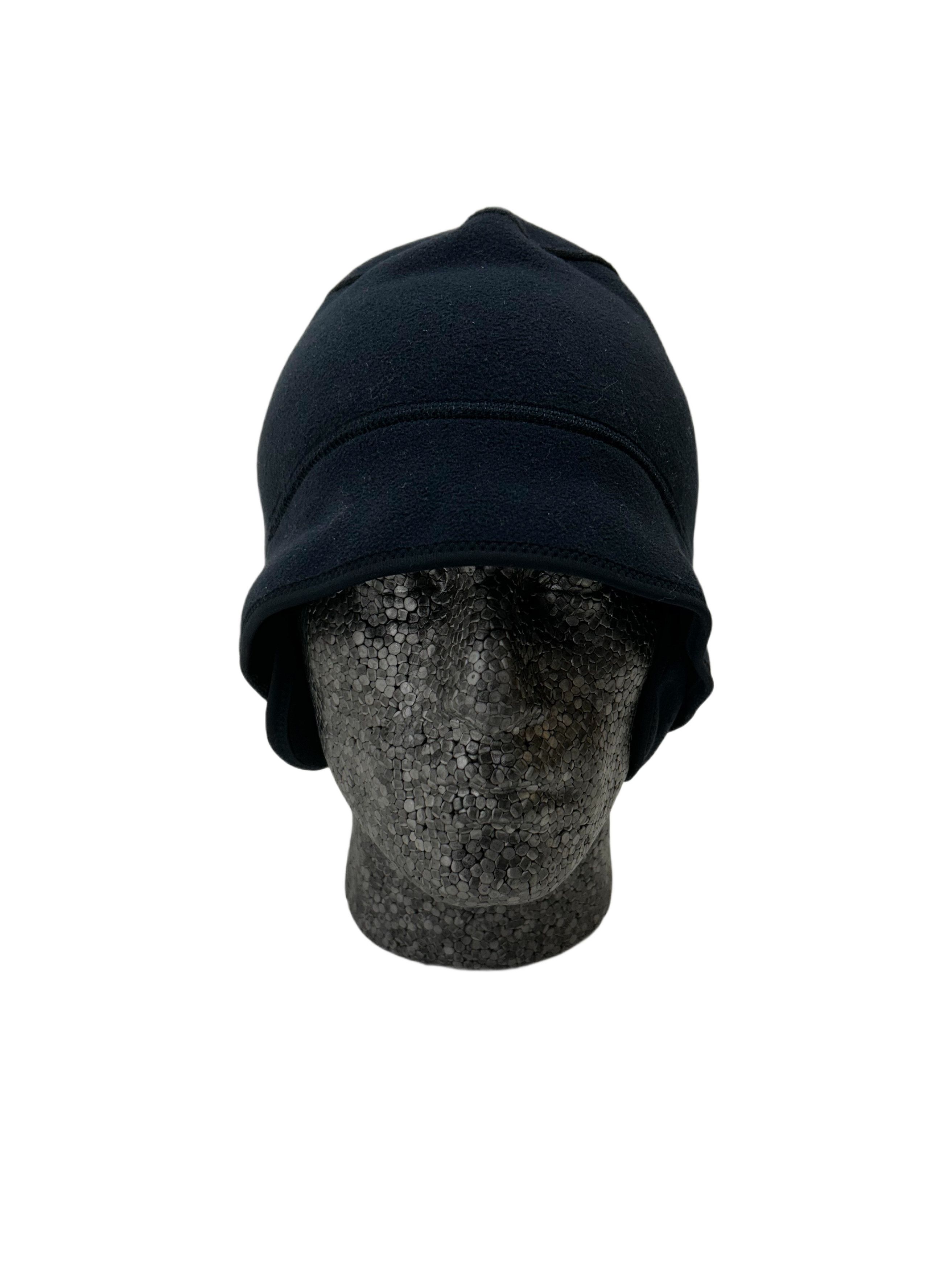 Prada Linea Rossa Blue Fleece Winter Cap With PLR Red Logo