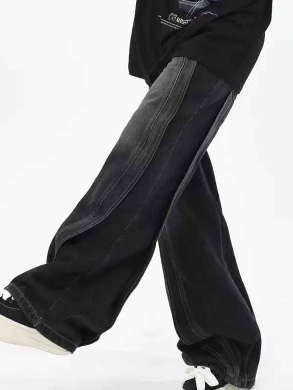 VIBE Black High Street Vintage Loose Jeans Size US 34 / EU 50 - 4 Thumbnail