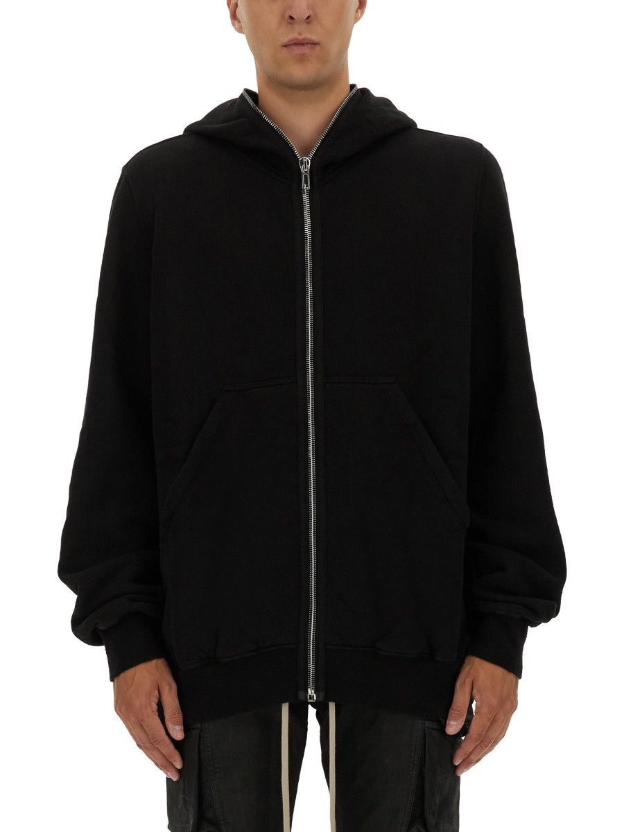 Rick Owens Drkshdw RICK OWENS DRKSHDW "JUMBO GIMP" HOODIE - BLACK Size US M / EU 48-50 / 2 - 1 Thumbnail