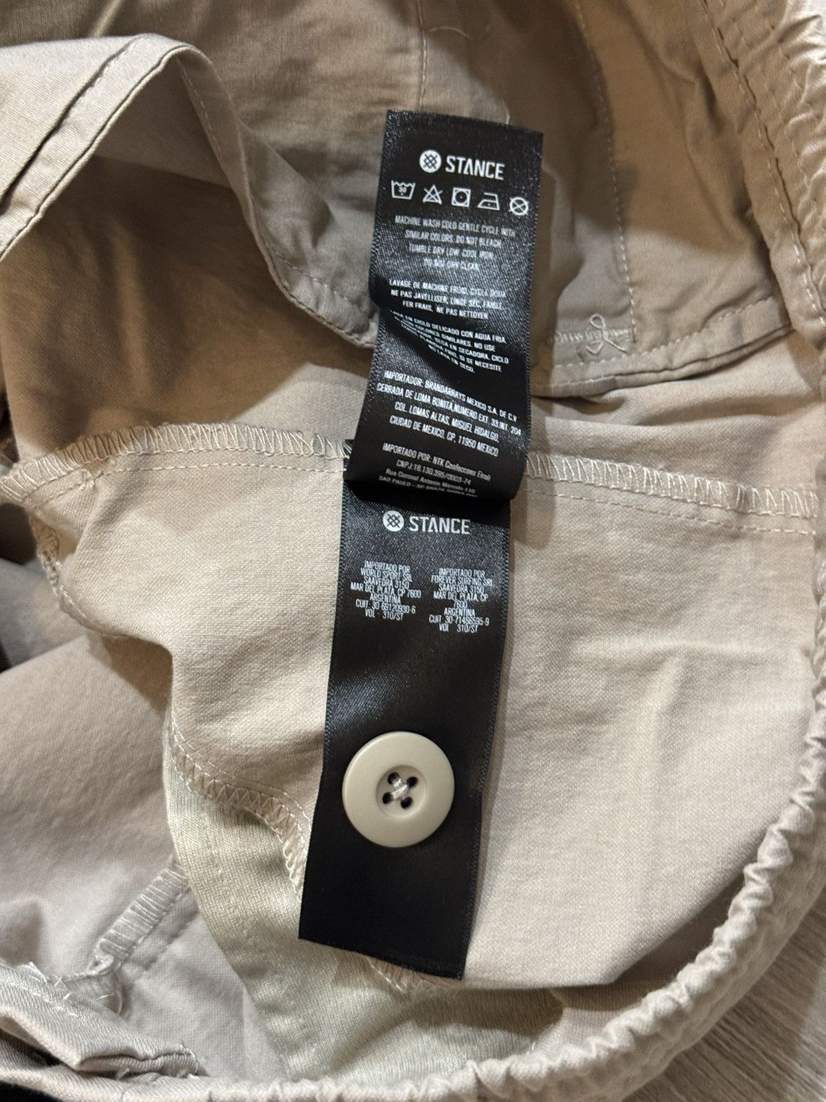 Stance Socks Stance Compound Chino Shorts Freshtek String Grey Sz L Large Size US 36 / EU 52 - 7 Thumbnail