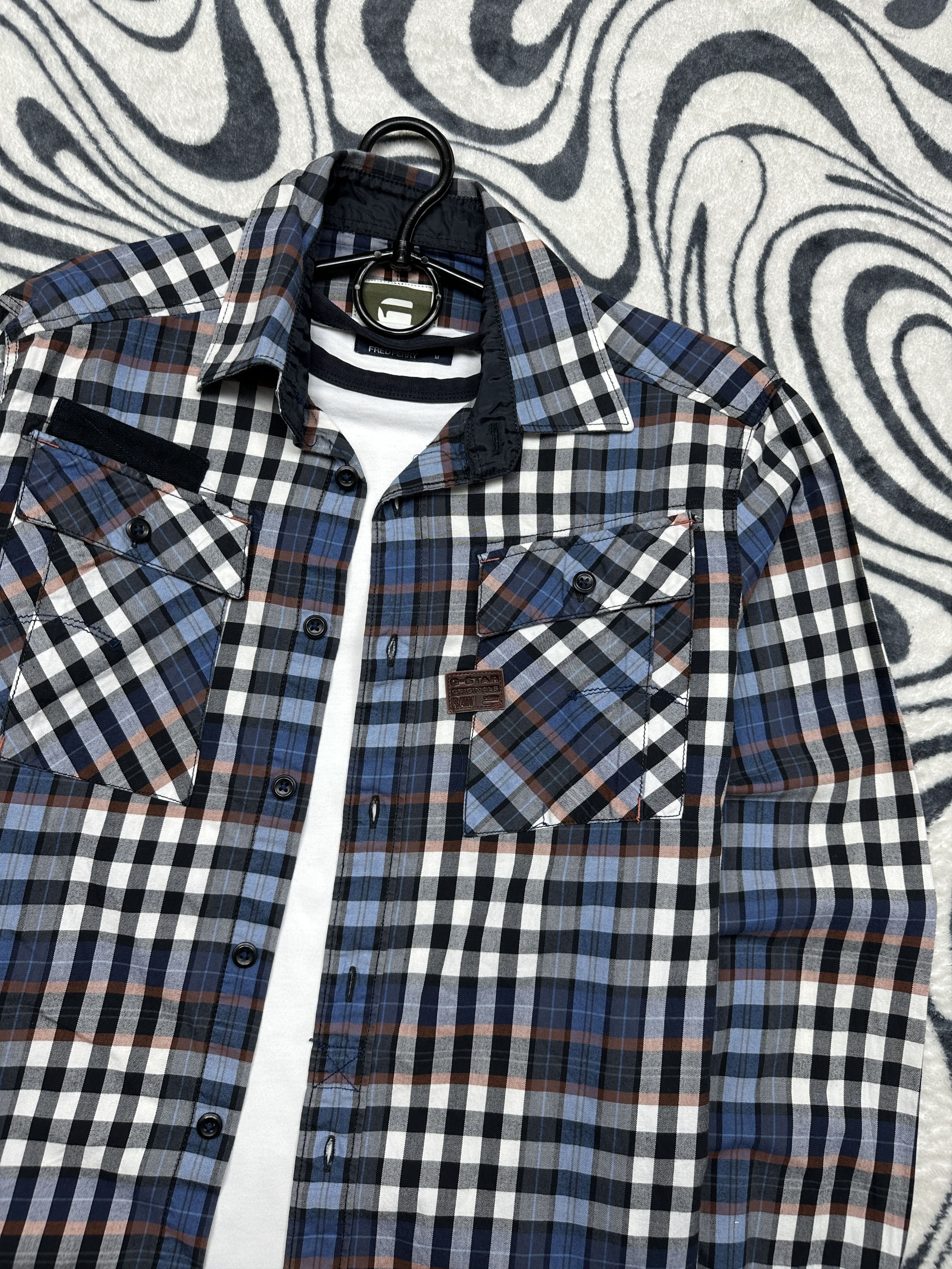 G-Star G Star Raw Mens Aero Phantom Chech Plaid Shirt Size US S / EU 44-46 / 1 - 2 Thumbnail