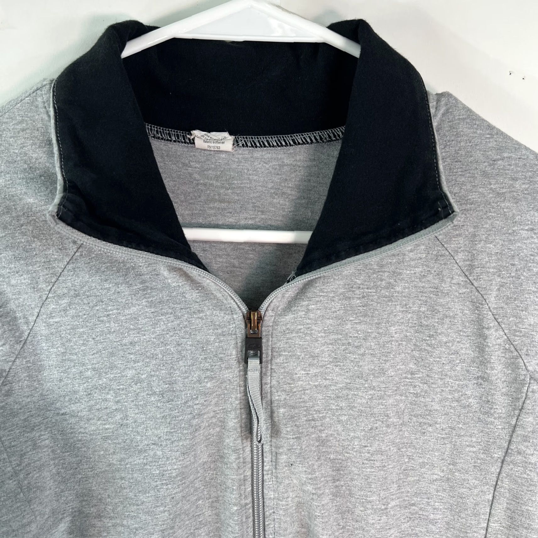 Champion C9 By Champion Jacket Adult Large Gray Men's Full Zip Collared Casual Solid Cotton Spandex Mens Size US L / EU 52-54 / 3 - 3 Thumbnail