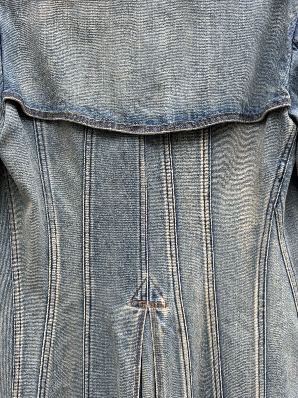 Junya Watanabe Junya Watanabe SS02 Stonewash Military Denim Coat Size US S / EU 44-46 / 1 - 8 Thumbnail