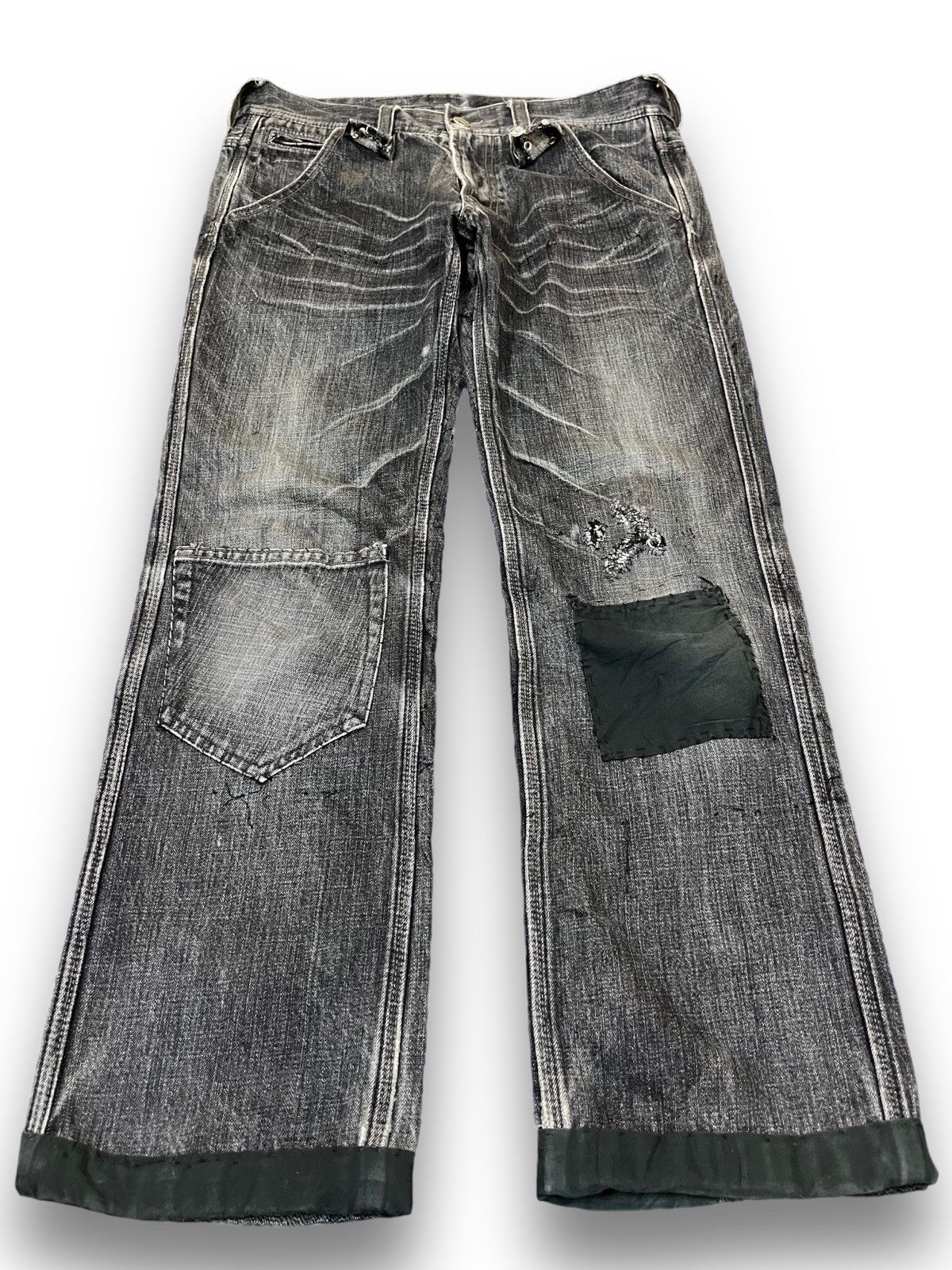 Nicole Club Vintage Nicole Club Black Punk Denim Size US 32 / EU 48 - 1 Thumbnail