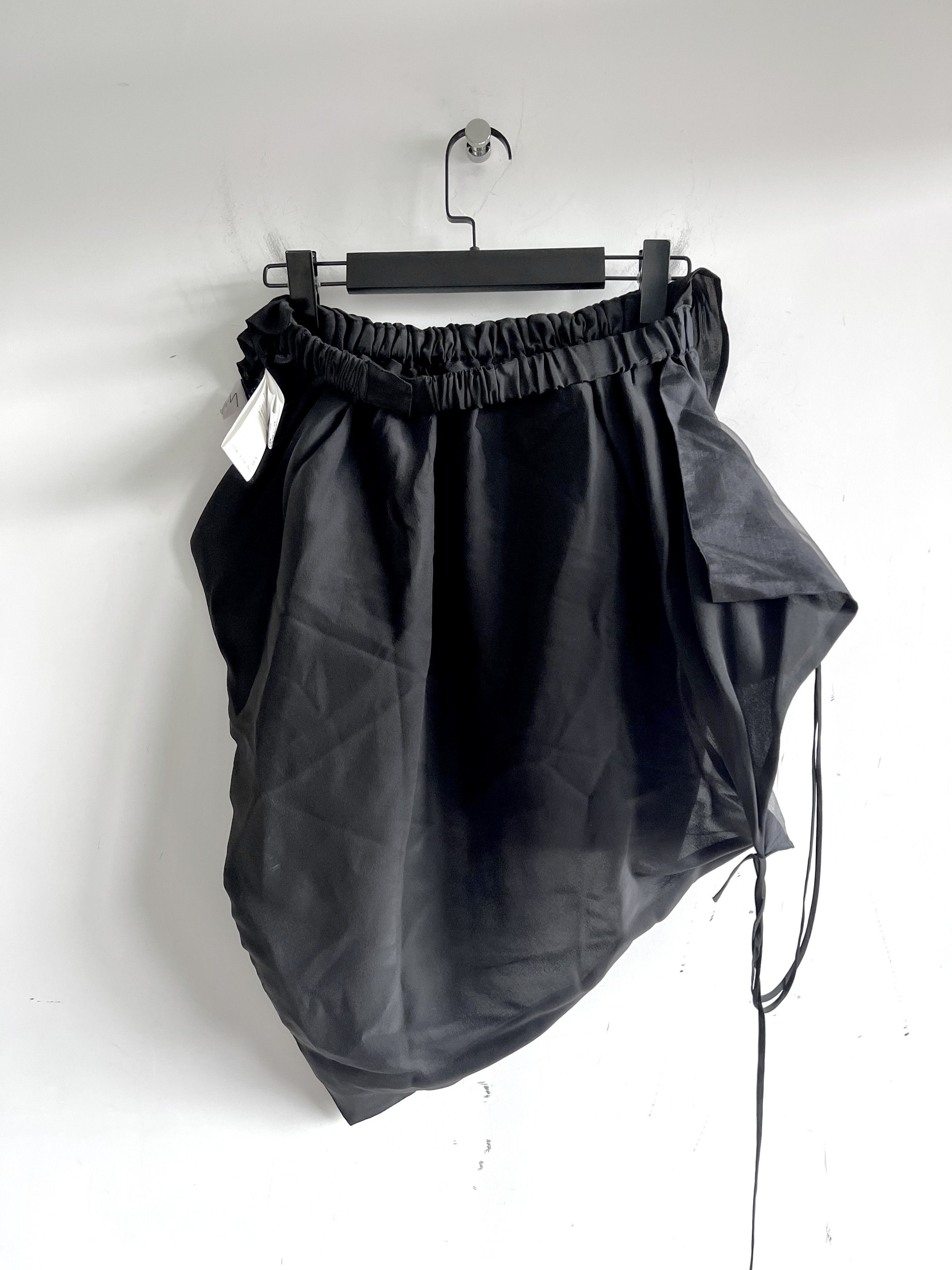 Yohji Yamamoto Yohji Yamamoto Femme - Silk Asymmetric Draped Top Size XS / US 0-2 / IT 36-38 - 6 Thumbnail