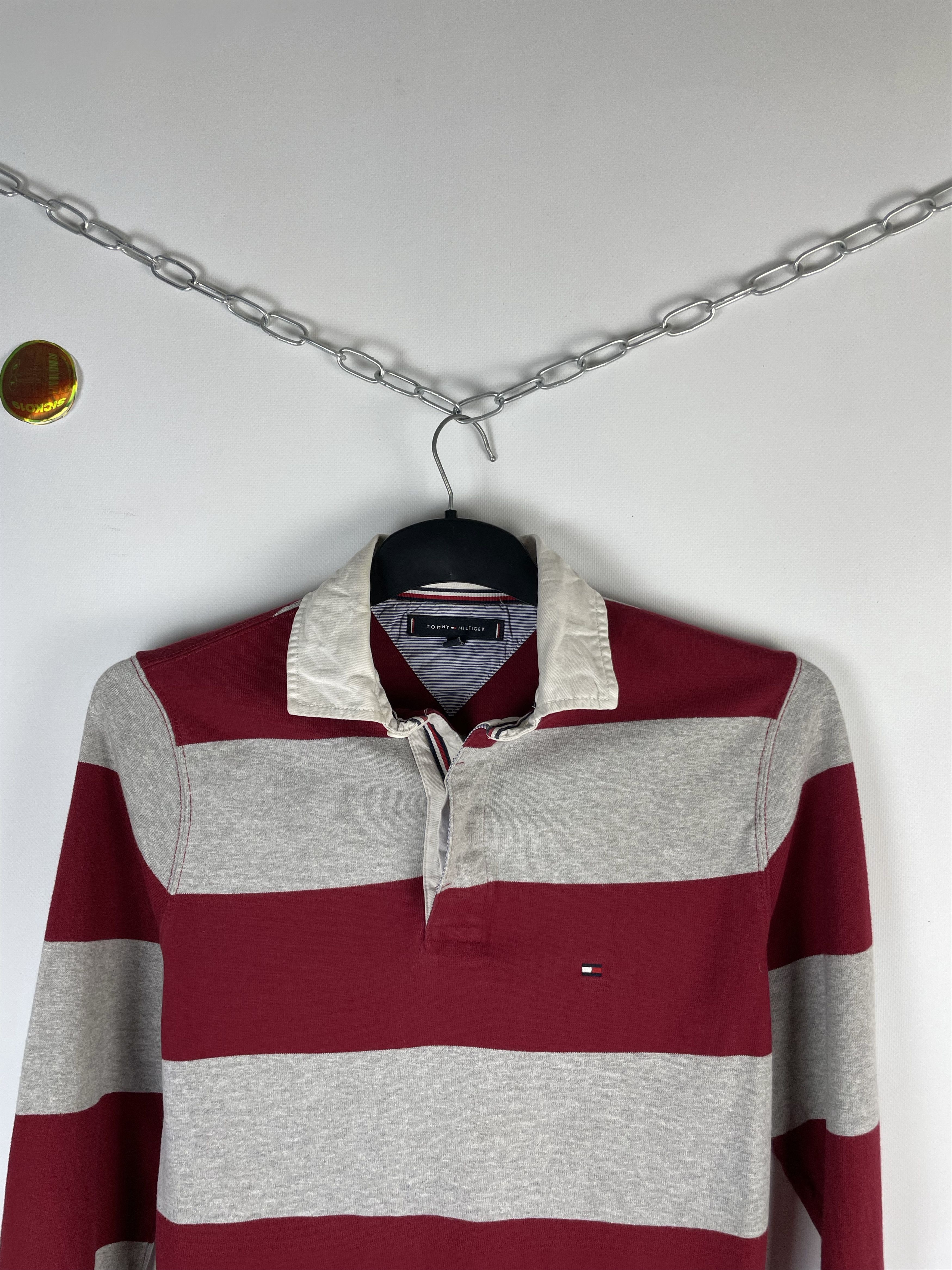 Other Vintage Tommy Hilfiger Rugby Long Sleeve Polo Shirt Size US XS / EU 42 / 0 - 3 Thumbnail