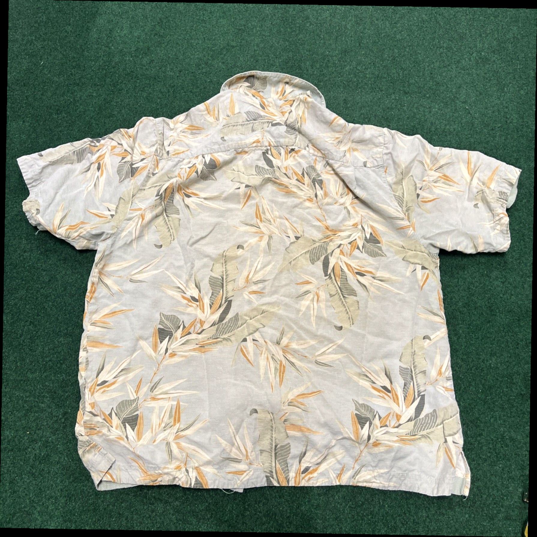 Vintage Jamaica JAXX 100% Silk Green Floral Hawaiian Button Down Shirt Size Medium Size US M / EU 48-50 / 2 - 7 Thumbnail