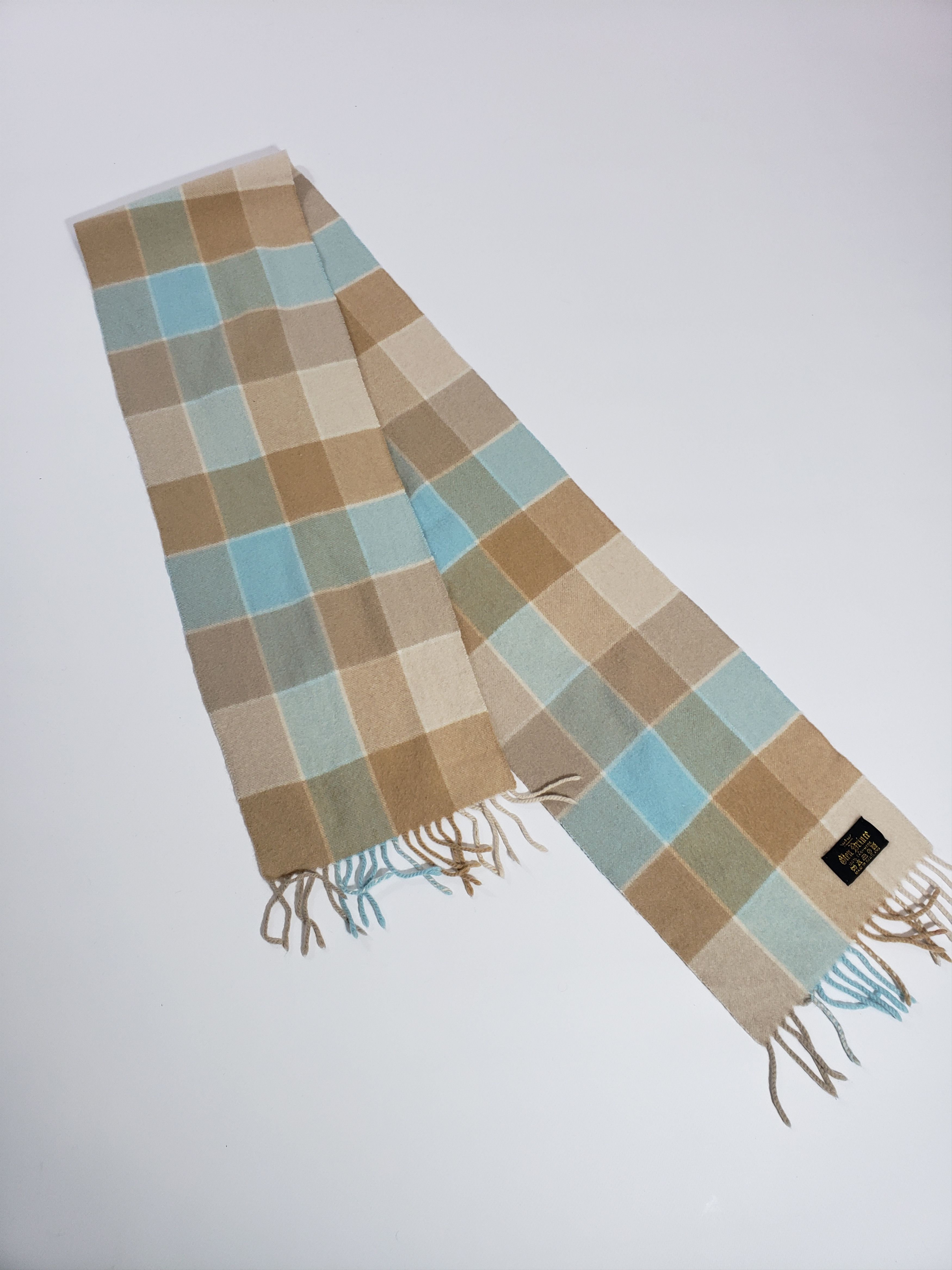 Other Glen Prince 100% CASHMERE Checkred Scarf made Scotland Size ONE SIZE - 1 Thumbnail