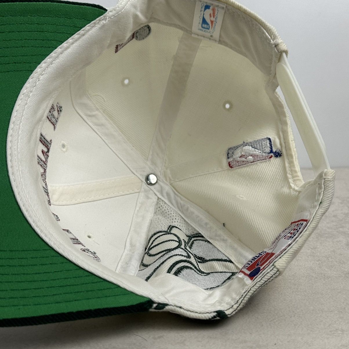 Vintage Vintage 90s Seattle Sonics Laser Sports Specialties NBA Hat Size ONE SIZE - 5 Thumbnail