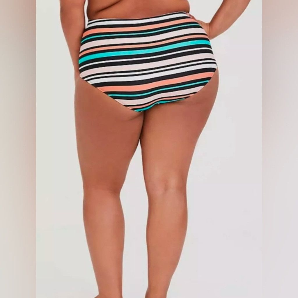 Torrid Torrid multi stripe smooth swim bottoms size 2 Size ONE SIZE - 3 Thumbnail