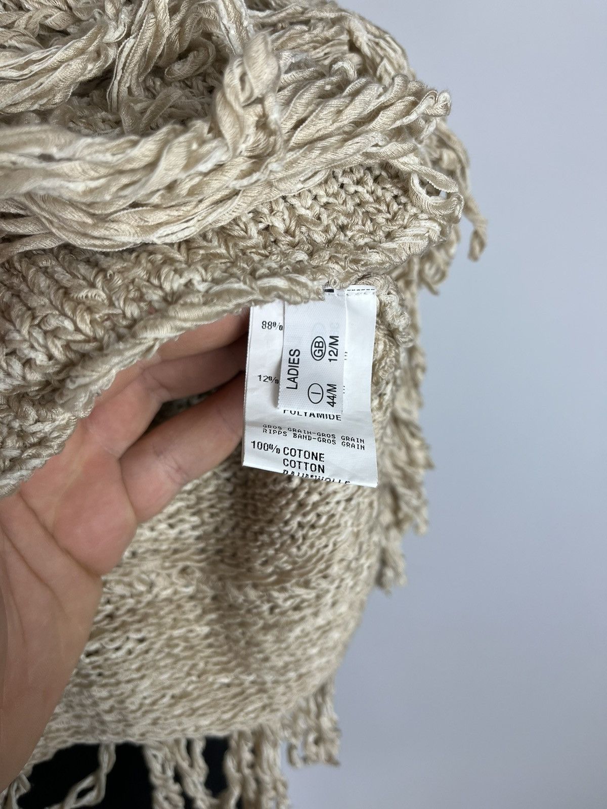 Designer × Fabiana Filippi Fabiana Filippi Oversize Cardigan Fringe Trim Size M (0330) Size M / US 6-8 / IT 42-44 - 7 Thumbnail