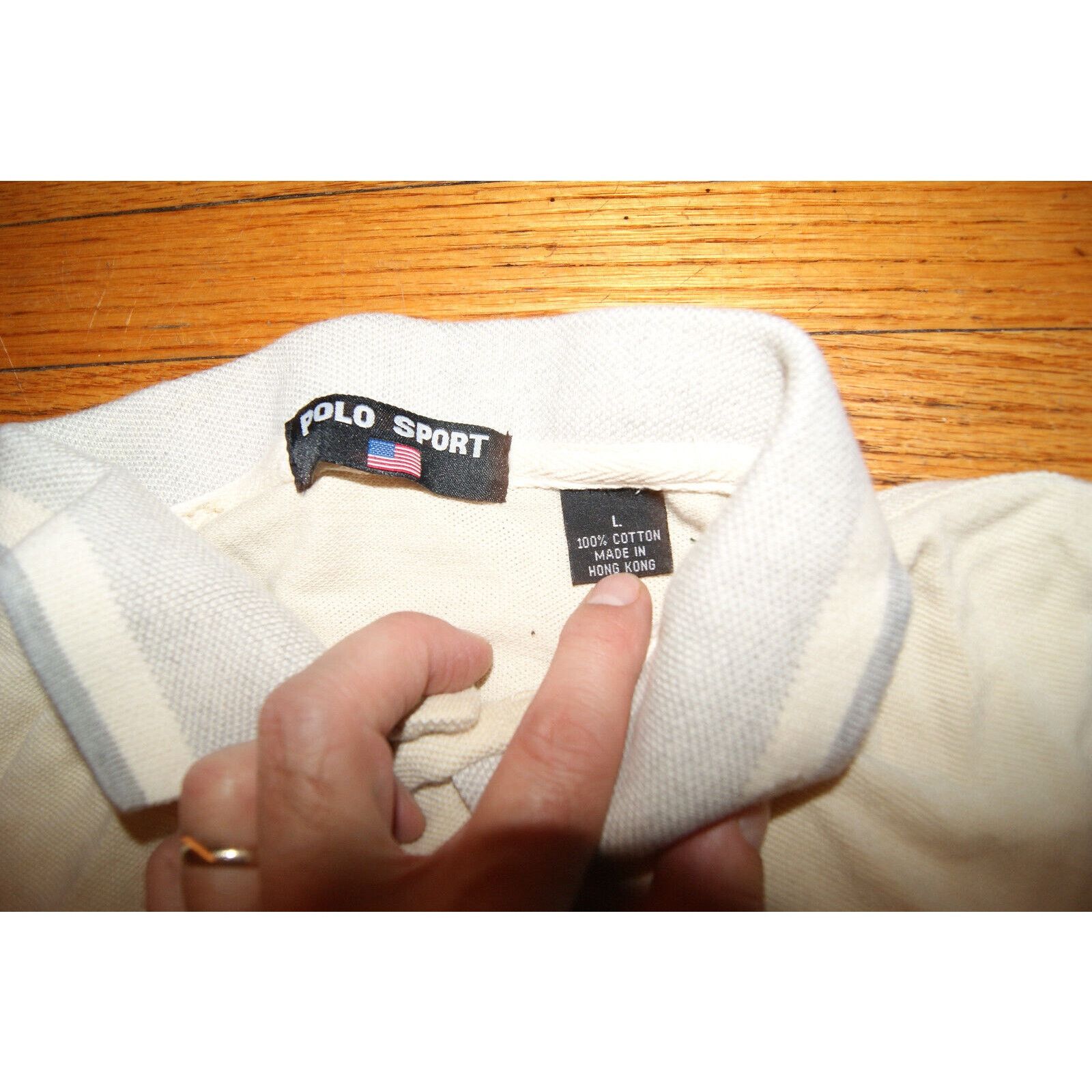 Other VTG Polo Sport Short Sleeve Shirt Mens L Geometric Collar Size US L / EU 52-54 / 3 - 3 Thumbnail