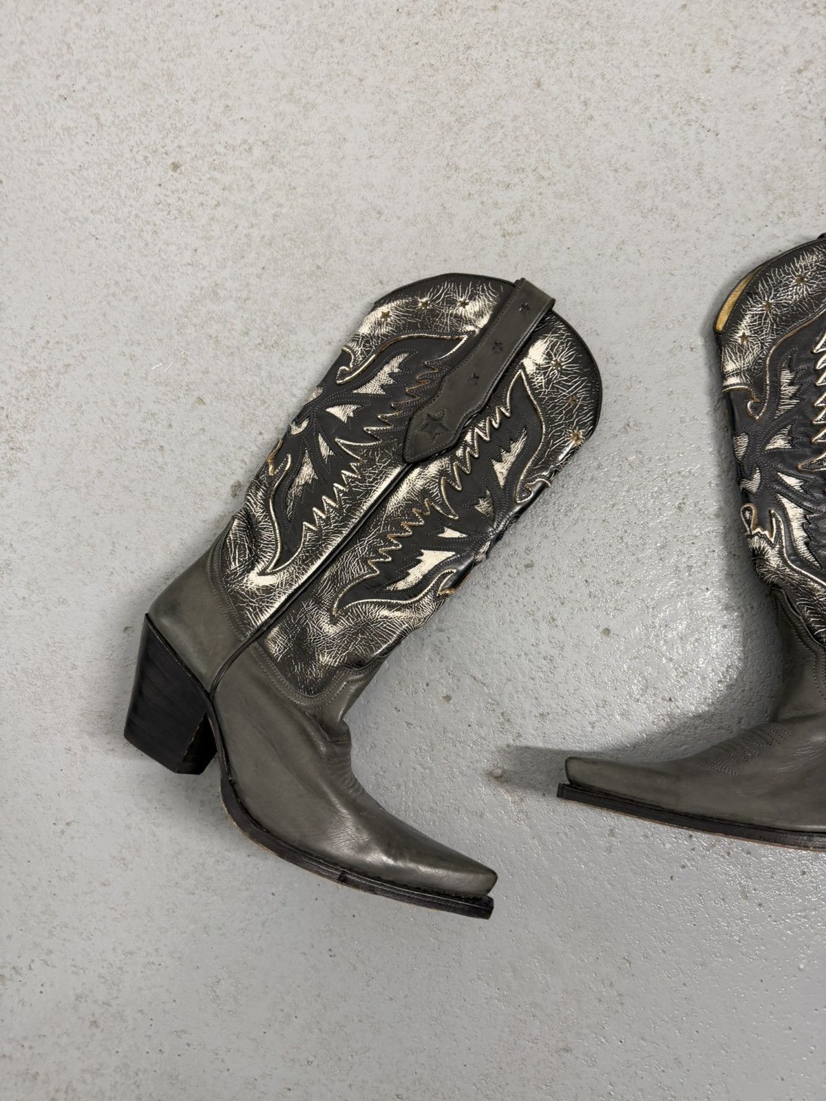 Sendra Sendra Leather Embroidered Leather Cowboy Boots Size US 7 / IT 37 - 3 Thumbnail