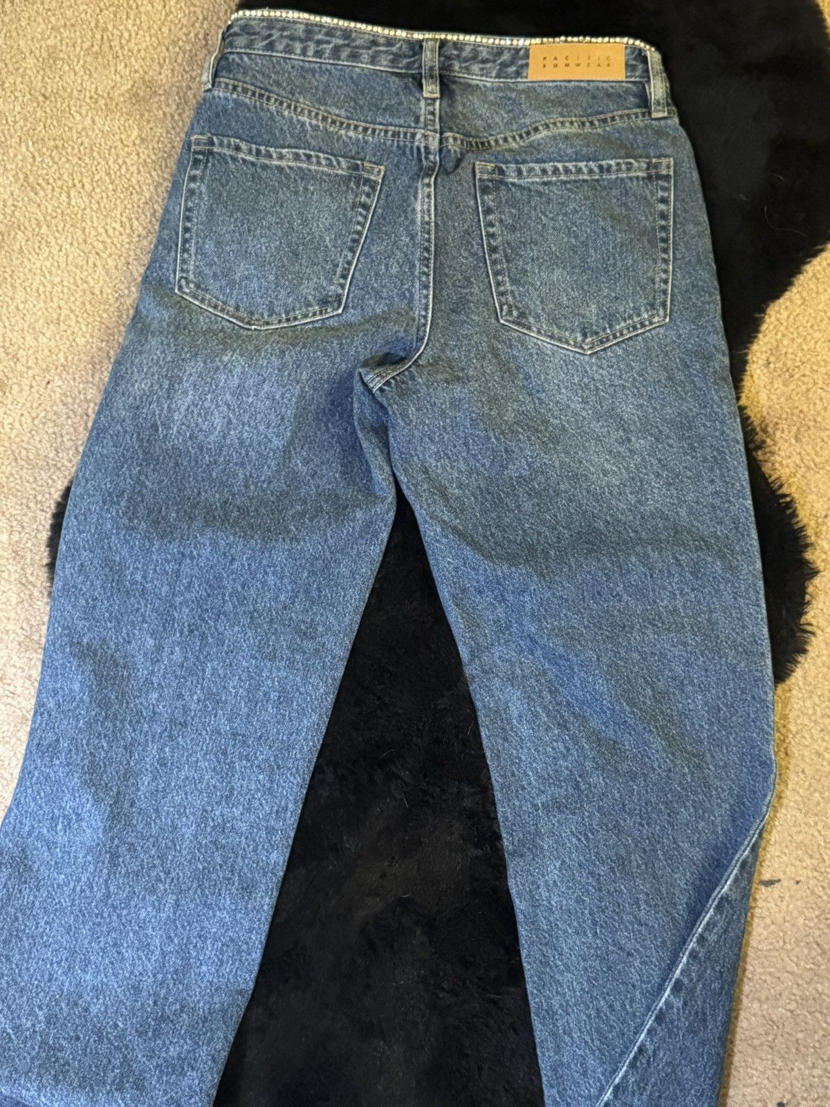 Pacsun PacSun Rhinestone Waistband 90s straight Jeans Size 26" / US 2 / IT 38 - 6 Thumbnail