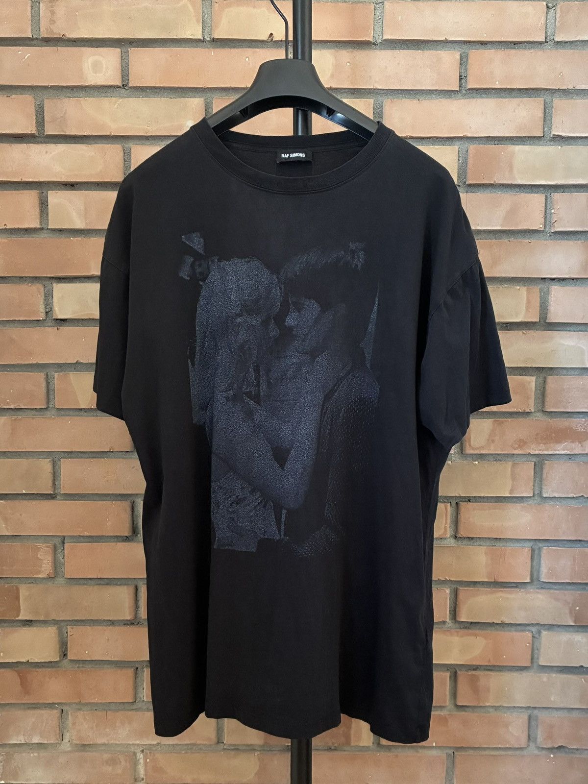 Raf Simons Raf Simons AW19 Blue Velvet Tee Size US M / EU 48-50 / 2 - 1 Thumbnail