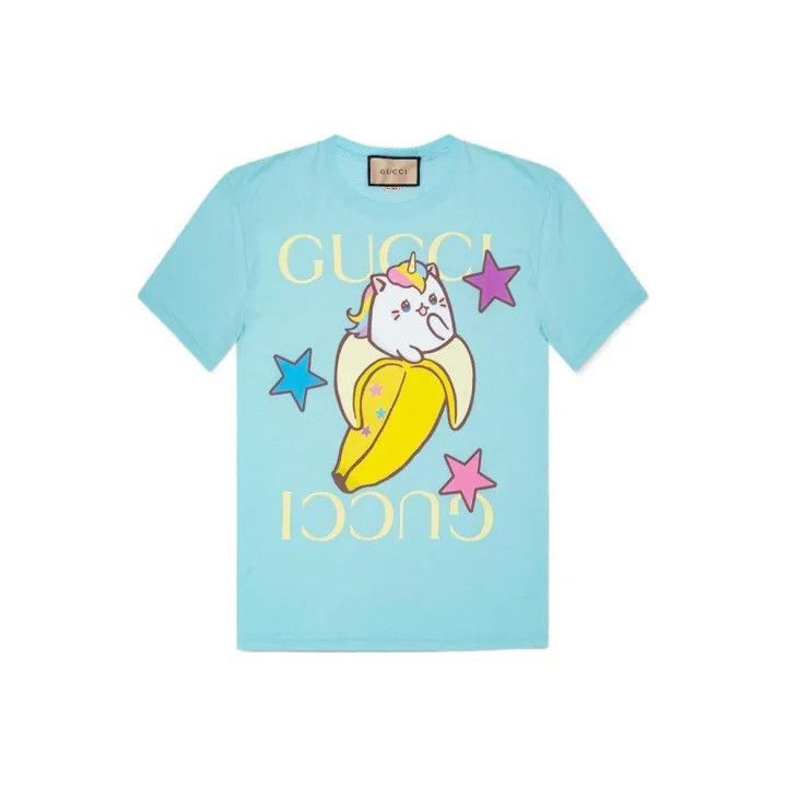 Gucci Gucci Banana Cat Print Short Sleeve T-Shirt-2507 Size S / US 4 / IT 40 - 7 Thumbnail