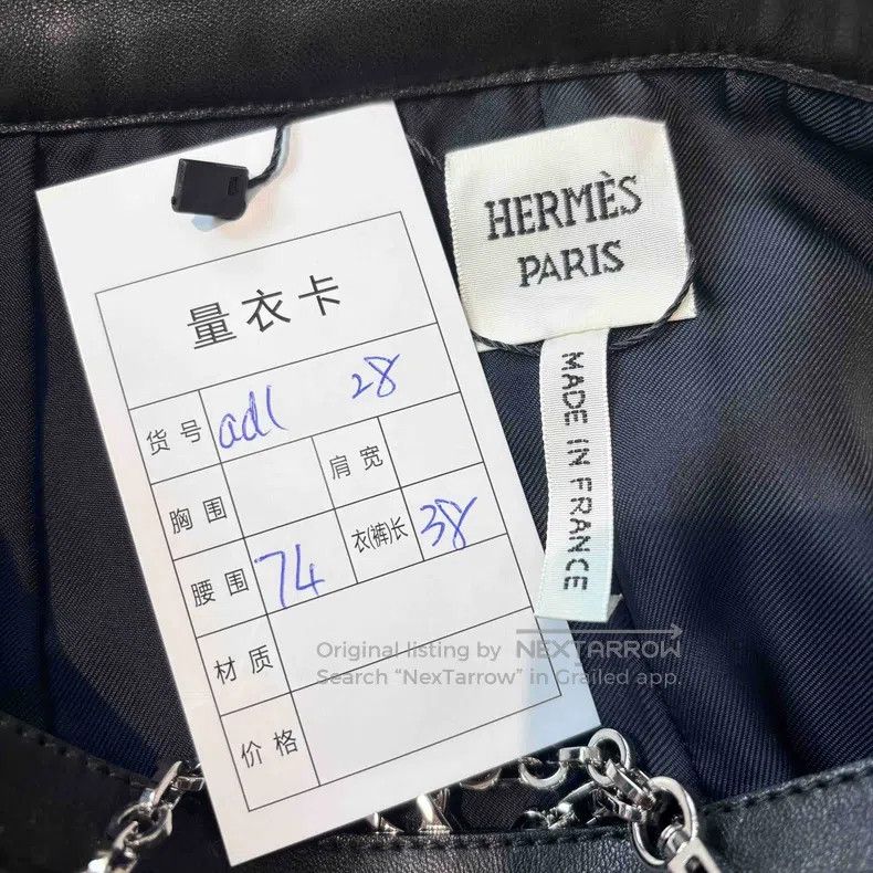 Hermes Hermes Black Lamb Leather Waist Chain Shorts Size 25" / US 0 / IT 36 - 3 Thumbnail