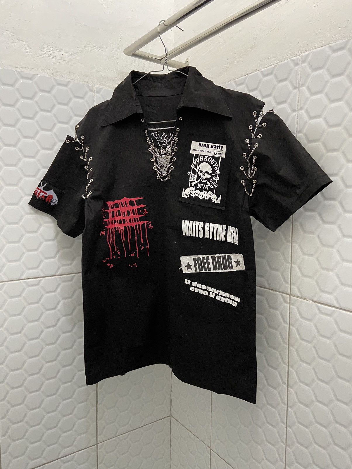 Japanese Brand Japanese Gothic Punk Shirt Size US S / EU 44-46 / 1 - 3 Thumbnail