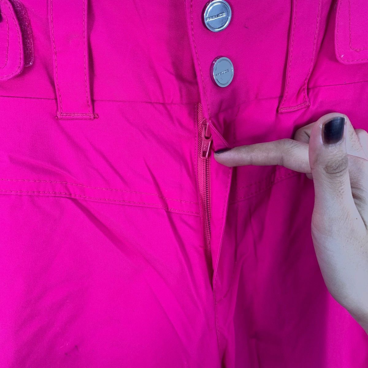 Vintage Vintage FABLICE Wind Resistant Ski Pink Pant Wear Trouser Size 22" - 5 Thumbnail