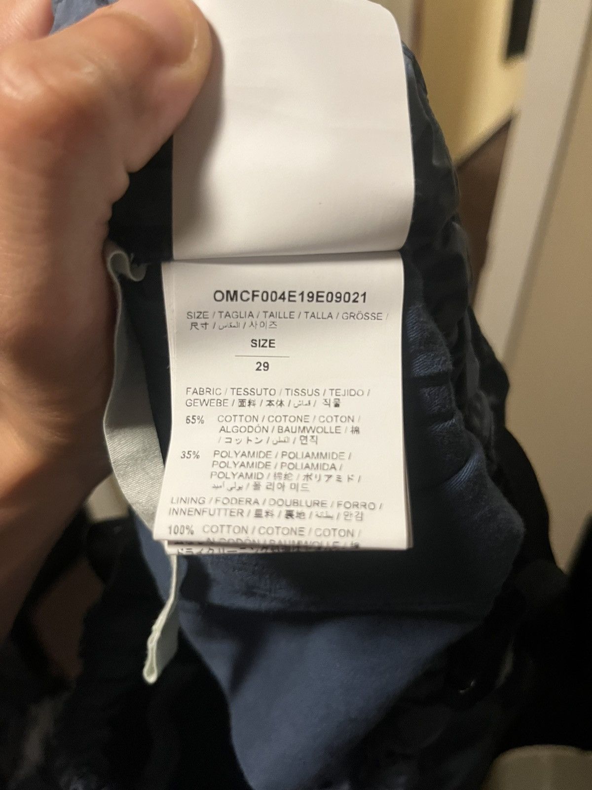 Off-White Off-White Parachute Cargo Pants Blue/White 18/19 Collection Size US 29 - 6 Thumbnail