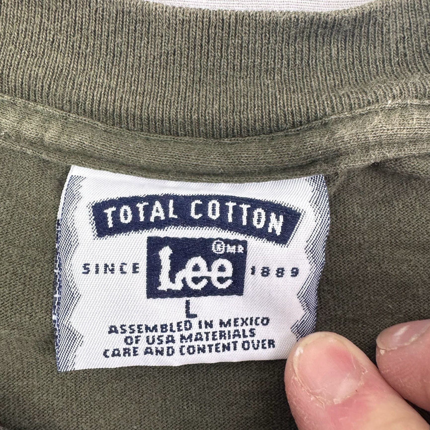 Lee VINTAGE Nantahala River Rafting T Shirt Adult Large Nature Outdoor Whitewater Lee Green Cotton Mens Size US L / EU 52-54 / 3 - 7 Thumbnail