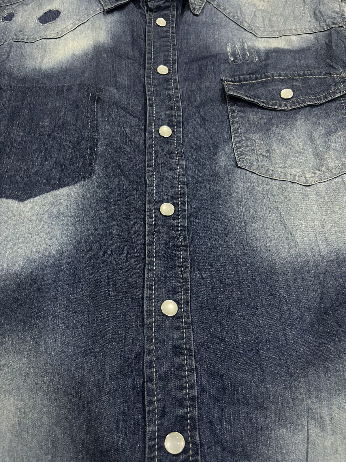 In The Attic Vintage in the attic denim button up long sleeve shirt Size US L / EU 52-54 / 3 - 11 Thumbnail