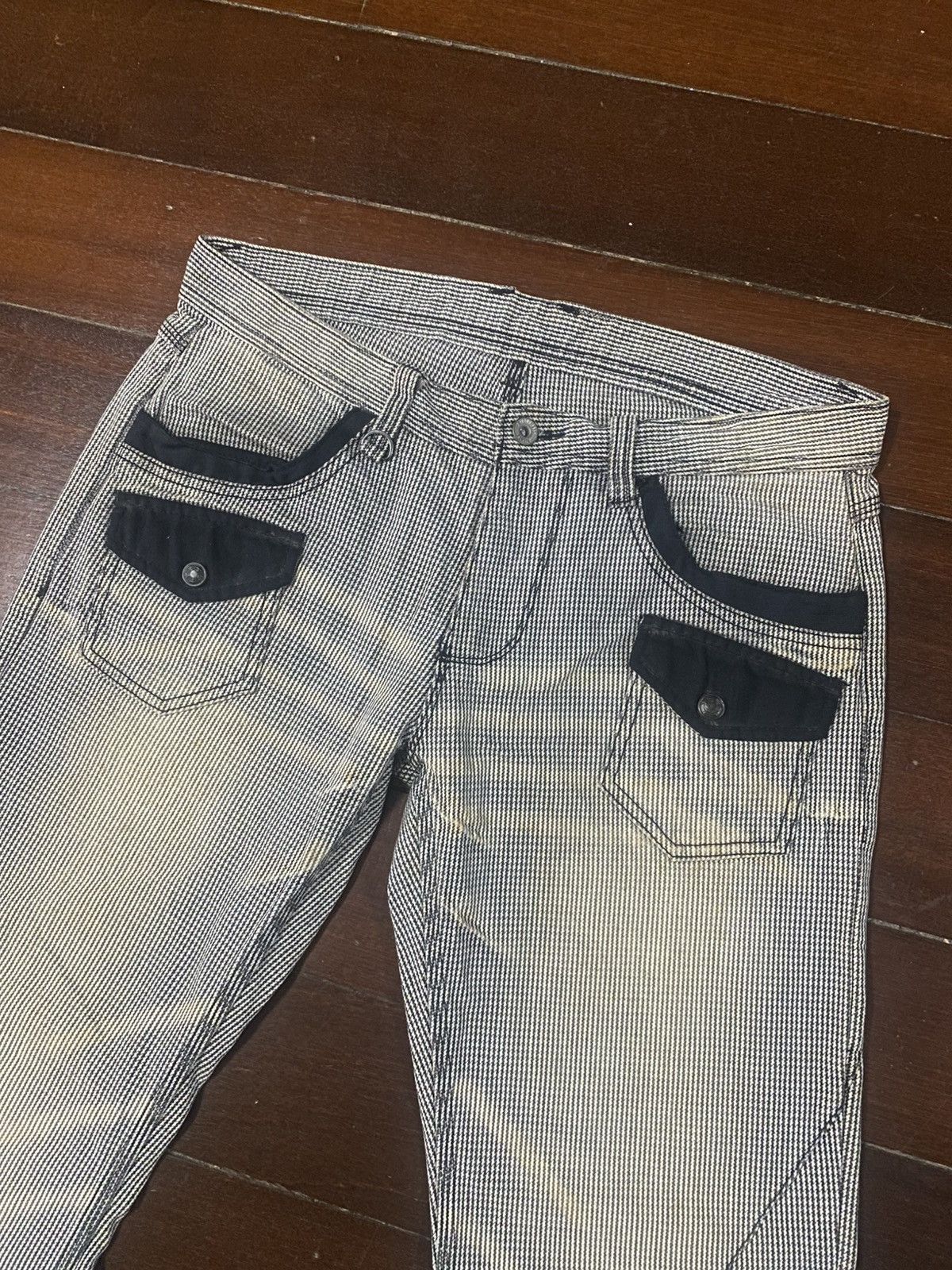 If Six Was Nine 💥rare💥 Hideways Nicole Washed flare Denim Jeans nice feded Size US 35 - 5 Thumbnail