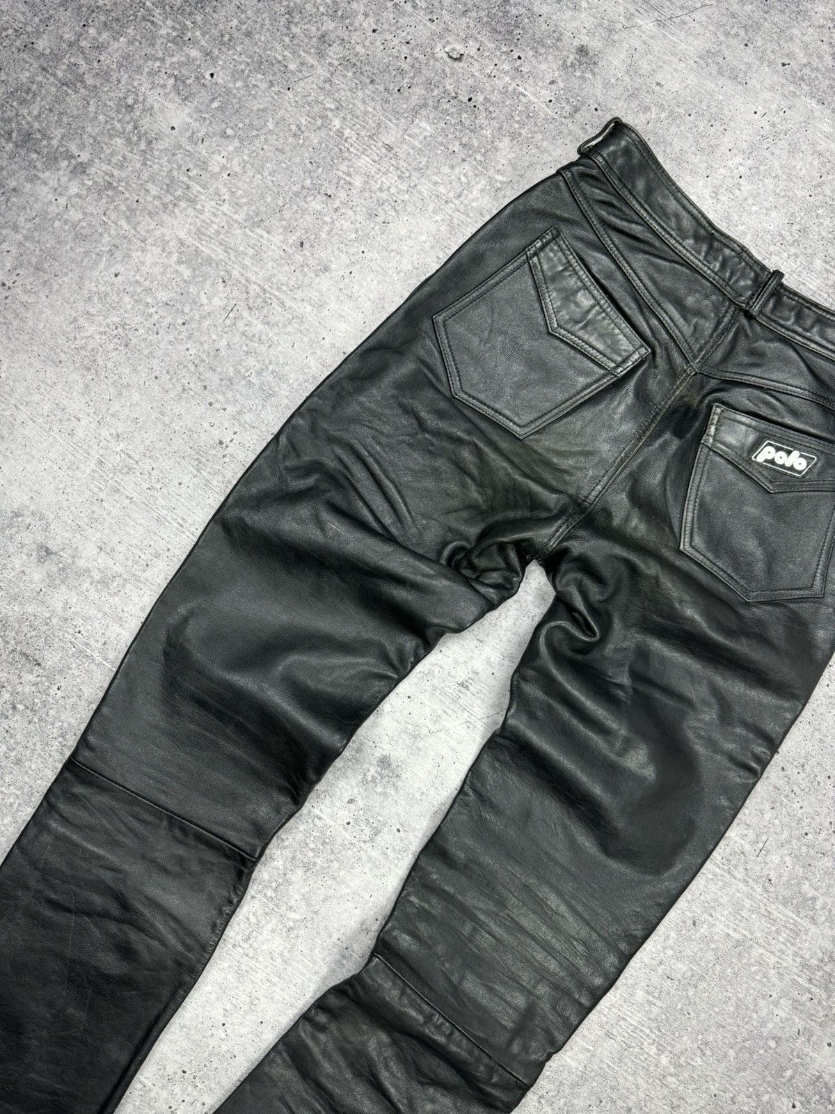 Genuine Leather × Vintage Vintage 90’s Y2K Style Casual Cowboy Genuine Leather Pants Size US 30 / EU 46 - 18 Thumbnail