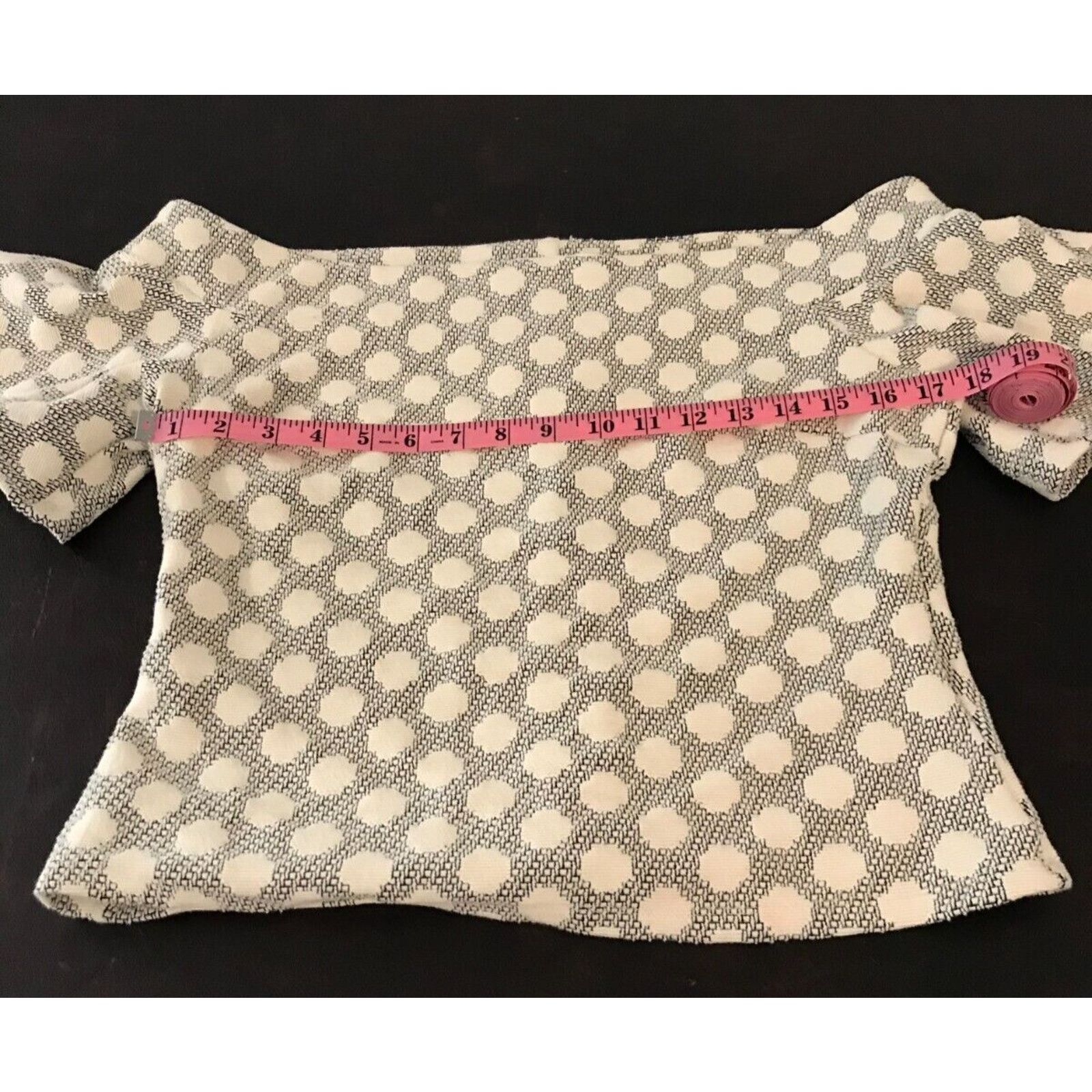 Anthropologie Anthropologie Eri + Ali Lyra Off-Shoulder Polka Dot Blouse Size M / US 6-8 / IT 42-44 - 8 Thumbnail